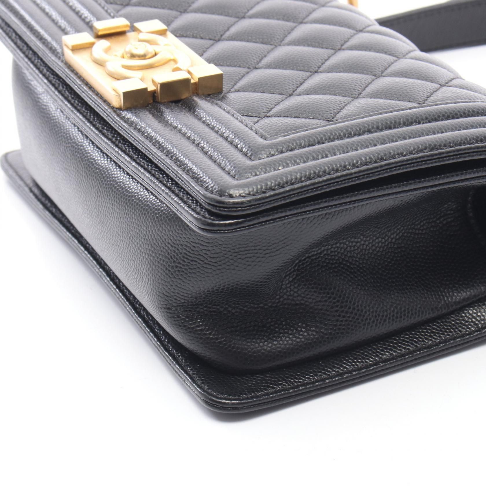 Chanel Chanel CHANEL Boy Chanel Grained Calf Shoulder Bag Leather Shoulder Bag A67085 DUTY FREE for USA Size ONE SIZE - 6 Thumbnail