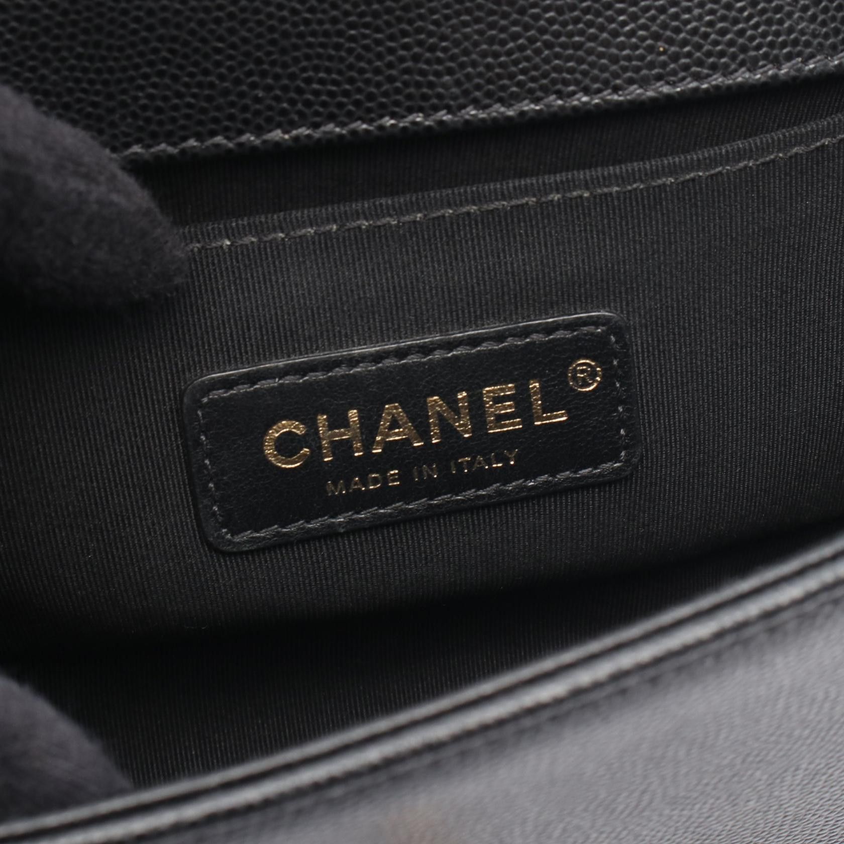Chanel Chanel CHANEL Boy Chanel Grained Calf Shoulder Bag Leather Shoulder Bag A67085 DUTY FREE for USA Size ONE SIZE - 4 Thumbnail