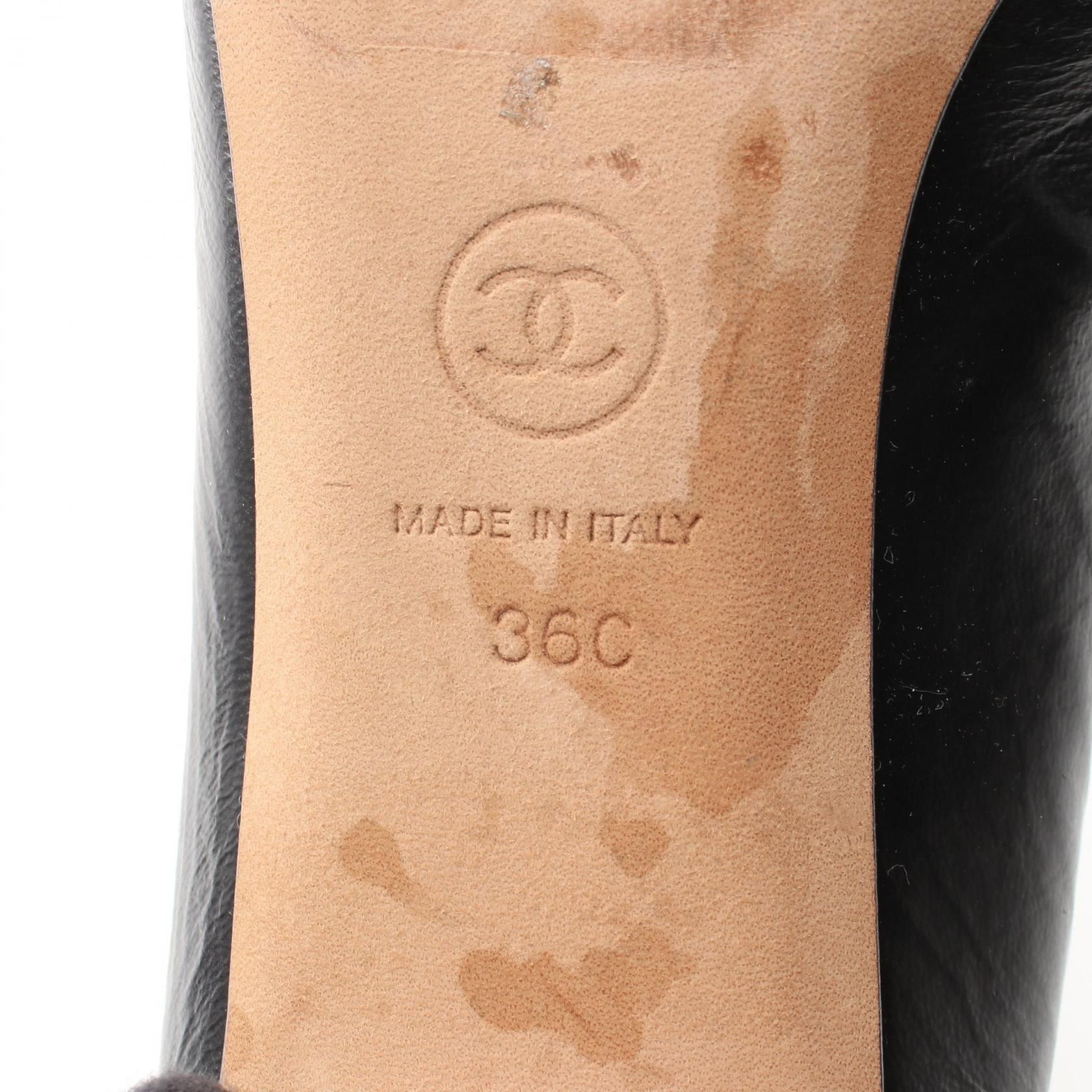 Chanel Chanel Chanel Coco Mark Pearl Leather Pumps Leather Shoes G35402 DUTY FREE for USA Size ONE SIZE - 6 Thumbnail