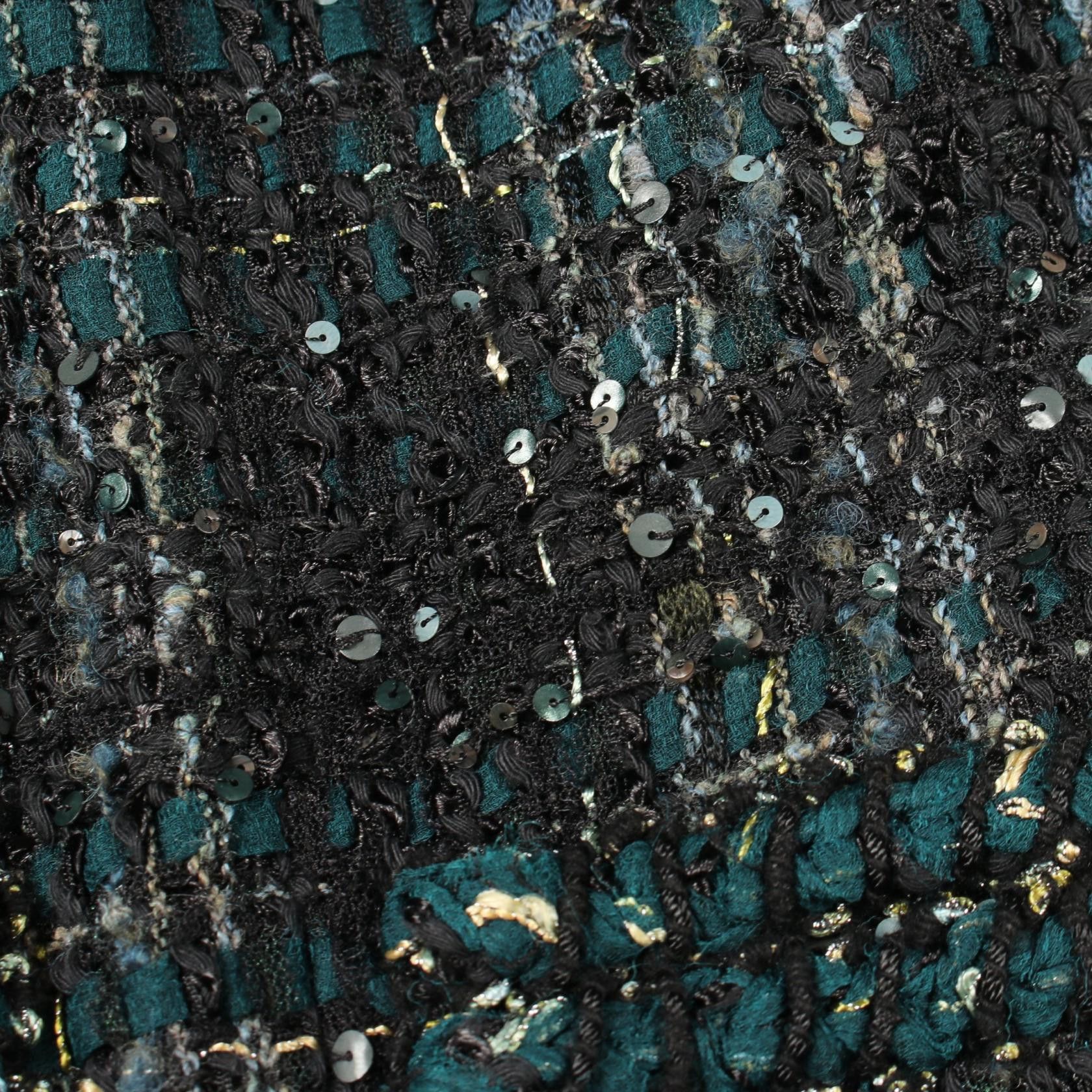 Chanel Chanel Chanel Sequin Tweed Jacket Textile Outerwear P42257V30784 DUTY FREE for USA Size ONE SIZE - 9 Thumbnail