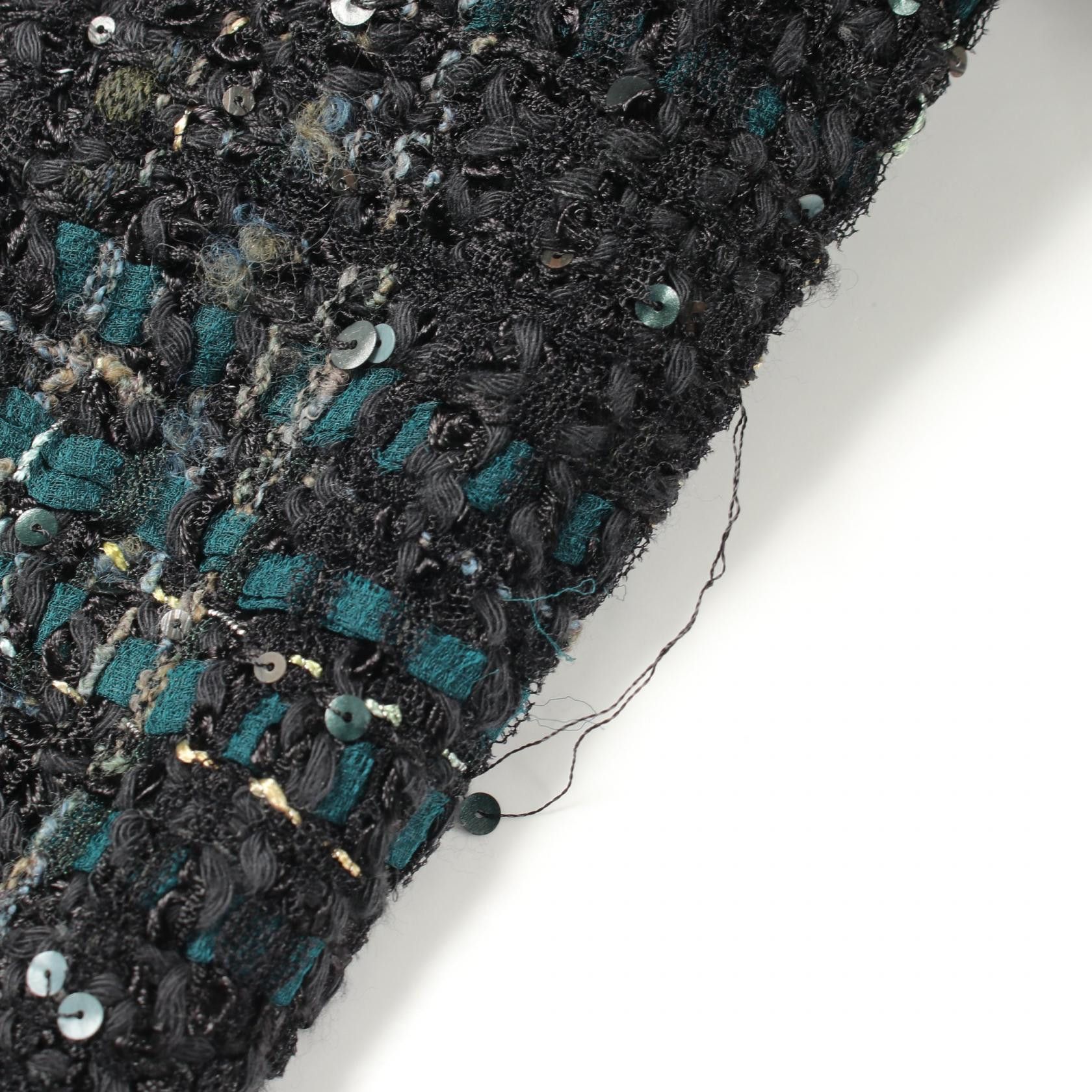 Chanel Chanel Chanel Sequin Tweed Jacket Textile Outerwear P42257V30784 DUTY FREE for USA Size ONE SIZE - 7 Thumbnail