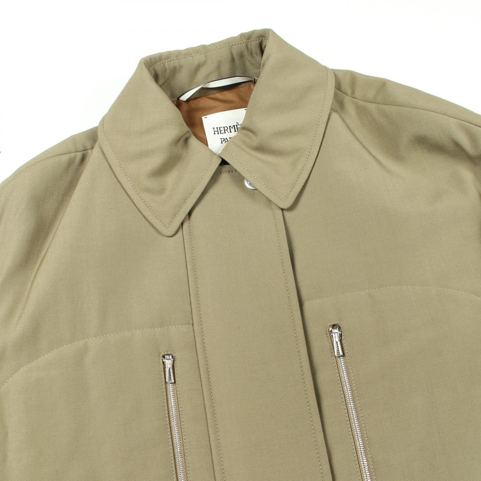 Hermes Hermes Hermes Padded Wool Coat Textile Outerwear DUTY FREE for USA Size ONE SIZE - 7 Thumbnail