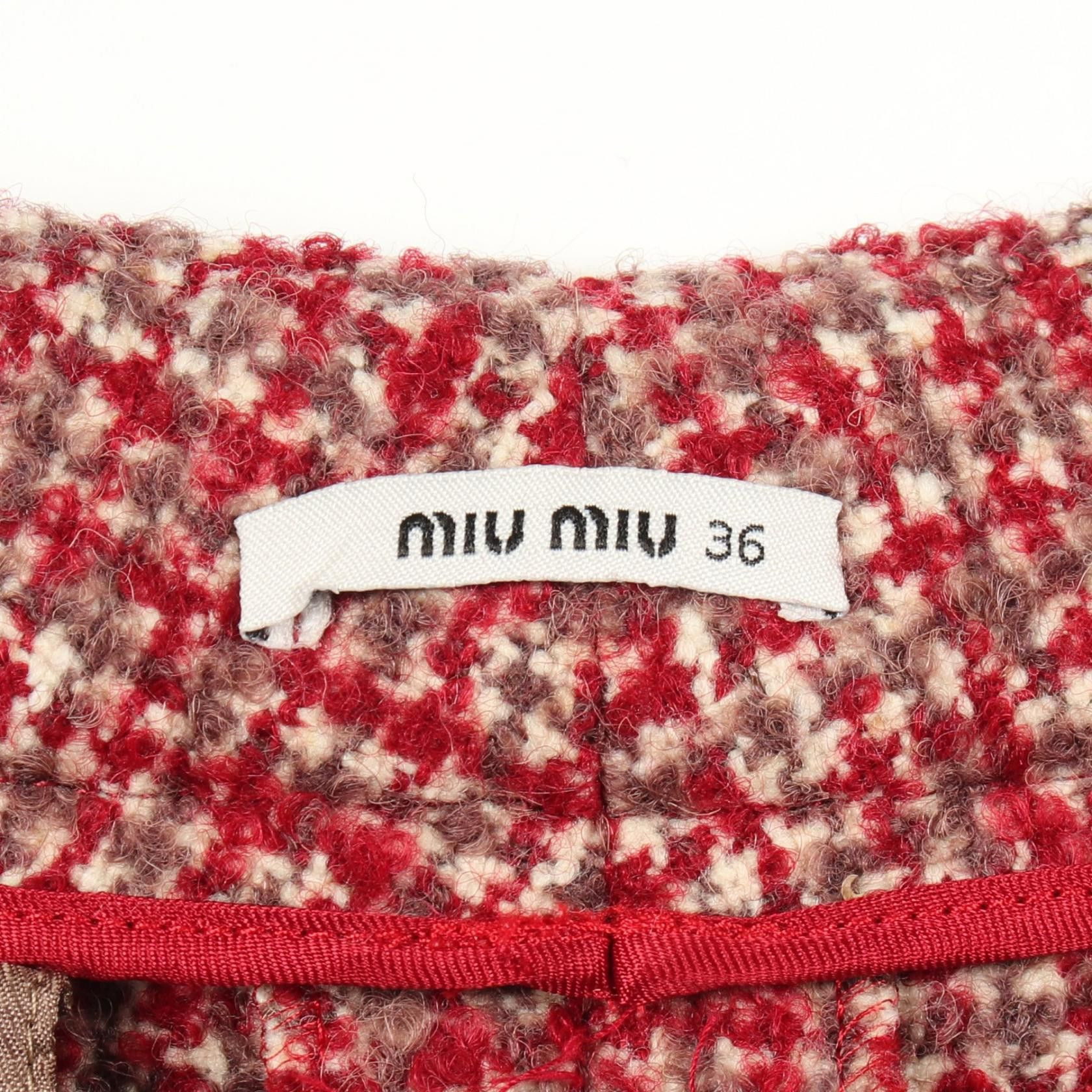Miu Miu Miu Miu Miu Miu Wool Shorts Textile Shorts DUTY FREE for USA Size ONE SIZE - 3 Thumbnail