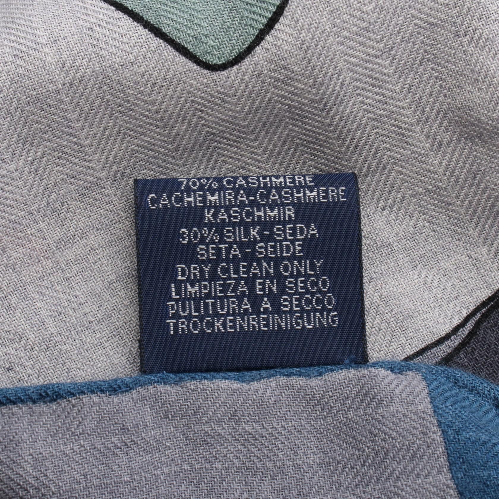 Hermes Hermes Hermes Selle en Desordre Silk Cashmere Stole Textile Scarf DUTY FREE for USA Size ONE SIZE - 3 Thumbnail