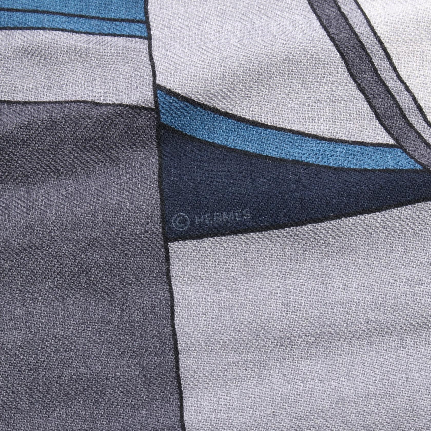 Hermes Hermes Hermes Selle en Desordre Silk Cashmere Stole Textile Scarf DUTY FREE for USA Size ONE SIZE - 2 Thumbnail