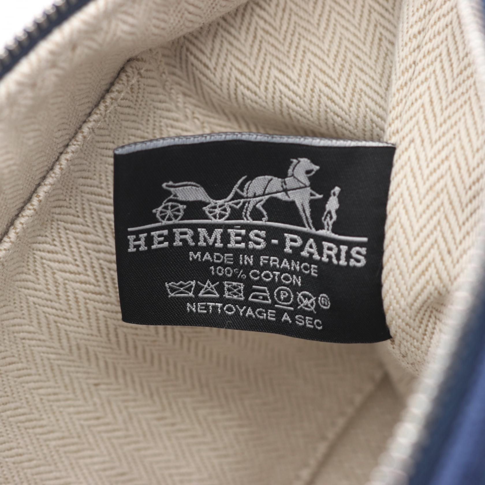 Hermes Hermes Hermes Bride a Brac PM Canvas Handbag Textile Handbag H104222M DUTY FREE for USA Size ONE SIZE - 4 Thumbnail