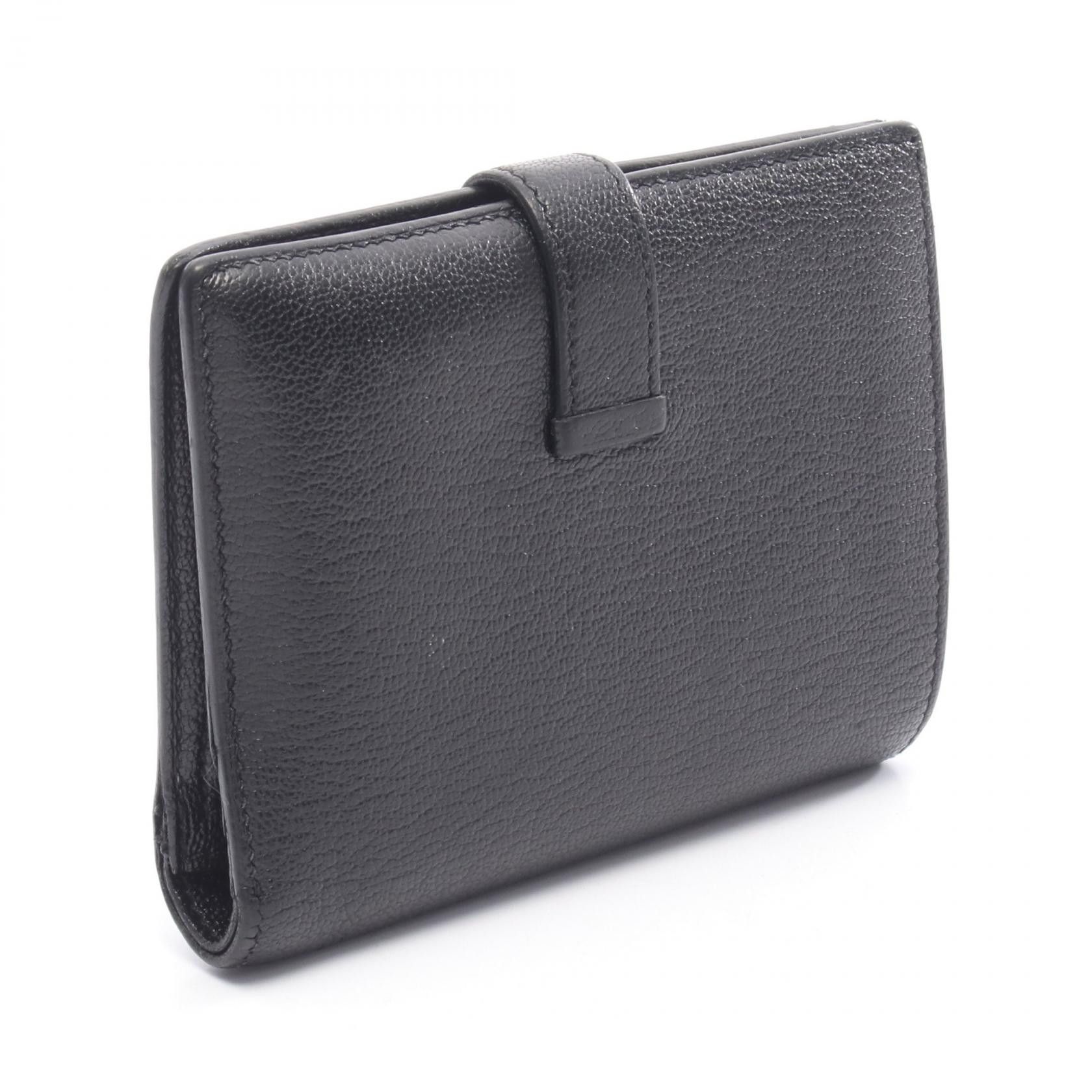 Hermes Hermes Hermes Bearn Compact Chevre Wallet Leather Short Wallet C DUTY FREE for USA Size ONE SIZE - 2 Thumbnail