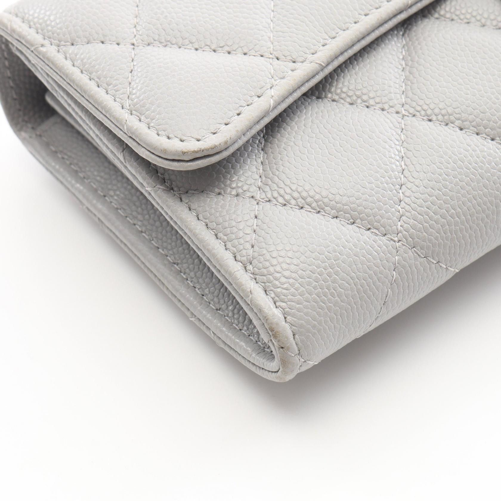 Chanel Chanel CHANEL Classic Long Flap Wallet Matelasse Caviar Skin Long Wallet Leather Long Wallet DUTY FREE for USA Size ONE SIZE - 9 Thumbnail
