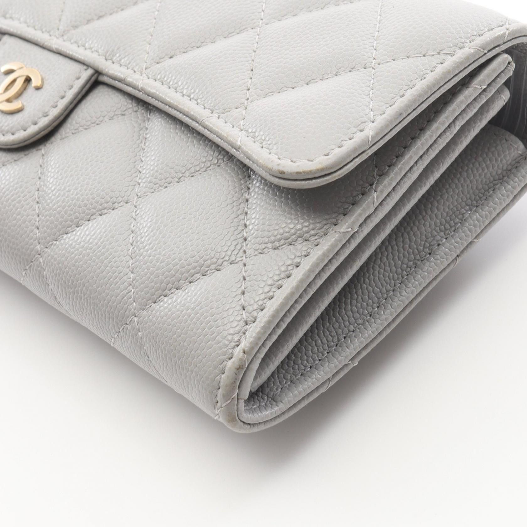 Chanel Chanel CHANEL Classic Long Flap Wallet Matelasse Caviar Skin Long Wallet Leather Long Wallet DUTY FREE for USA Size ONE SIZE - 8 Thumbnail