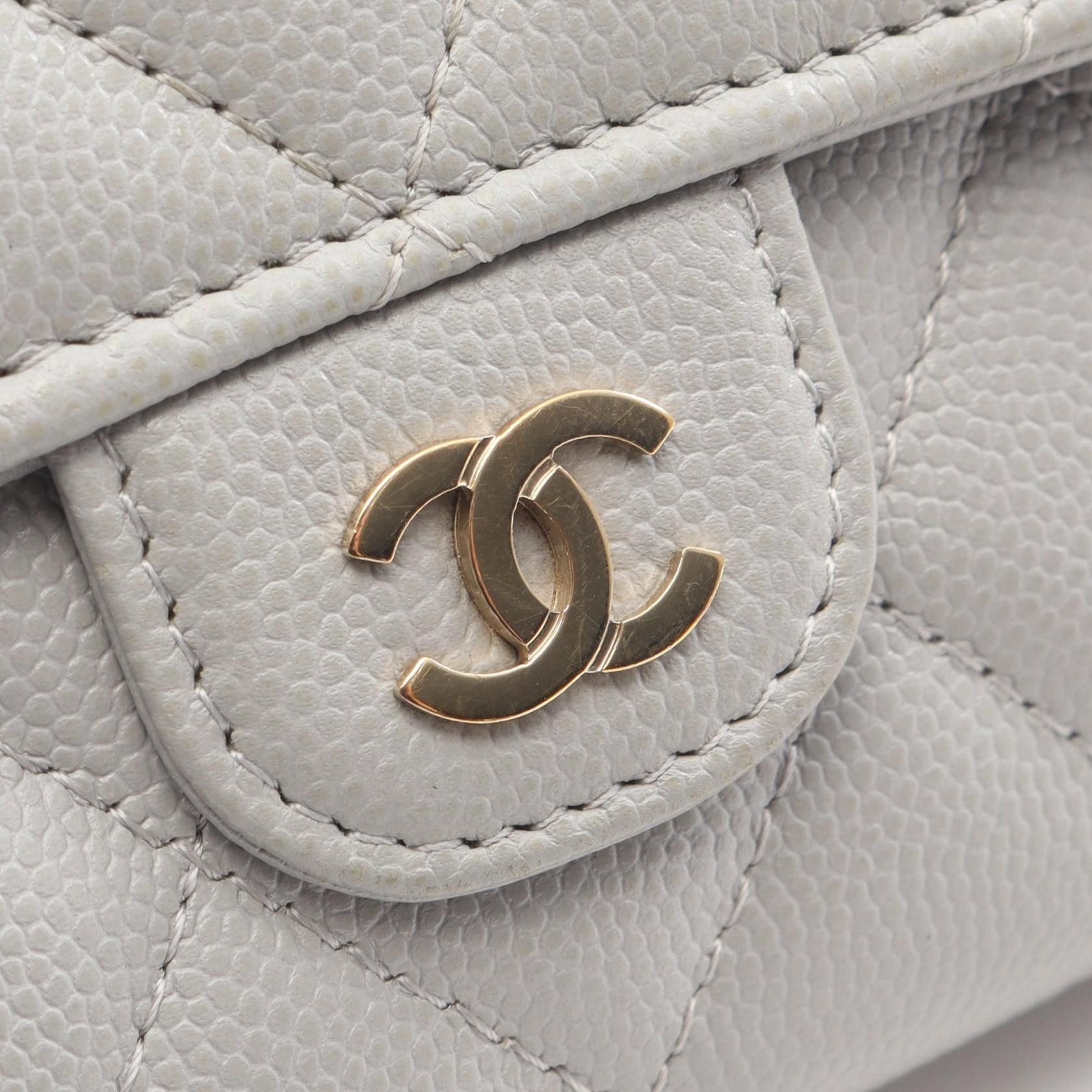 Chanel Chanel CHANEL Classic Long Flap Wallet Matelasse Caviar Skin Long Wallet Leather Long Wallet DUTY FREE for USA Size ONE SIZE - 7 Thumbnail