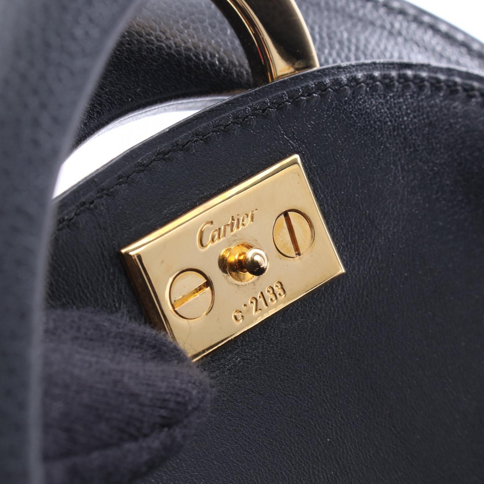 Cartier Cartier Cartier Panthere Leather Handbag Leather Handbag DUTY FREE for USA Size ONE SIZE - 4 Thumbnail