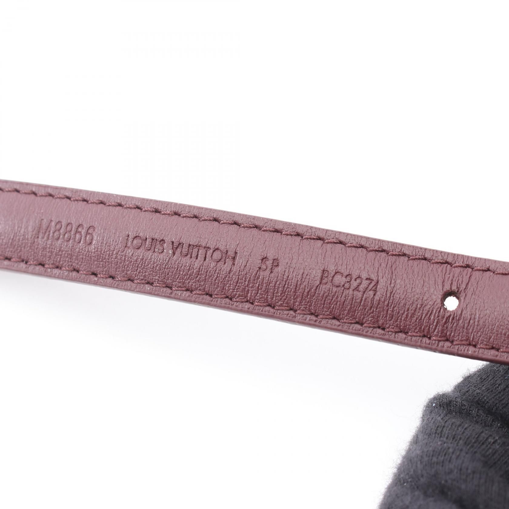 Louis Vuitton Louis Vuitton Louis Vuitton Mini LV Enamel Leather PVC Belt Textile Belt M8866 DUTY FREE for USA Size ONE SIZE - 4 Thumbnail