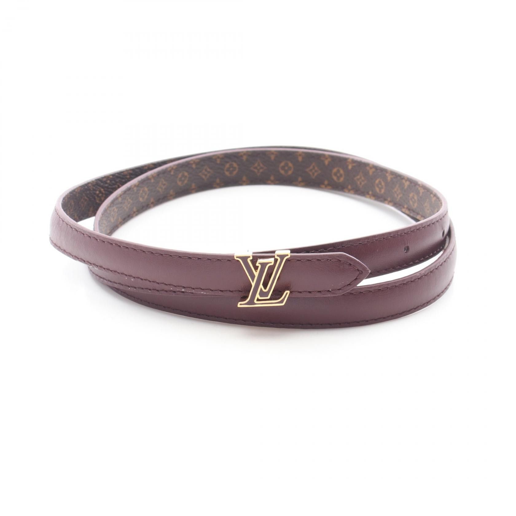 Louis Vuitton Louis Vuitton Louis Vuitton Mini LV Enamel Leather PVC Belt Textile Belt M8866 DUTY FREE for USA Size ONE SIZE - 5 Thumbnail