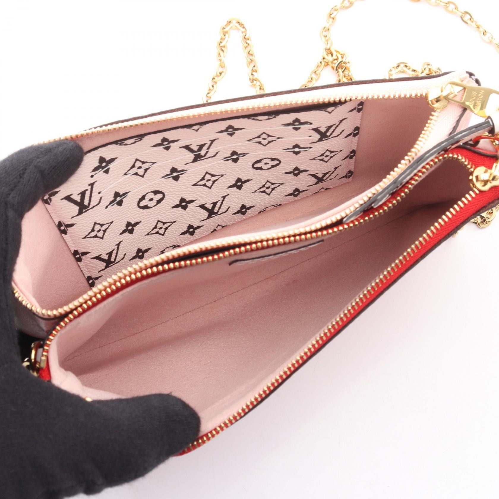 Louis Vuitton Louis Vuitton Louis Vuitton Pochette Double Zip Monogram Giant Shoulder Bag Textile Shoulder Bag M67561 DUTY FREE for USA Size ONE SIZE - 3 Thumbnail