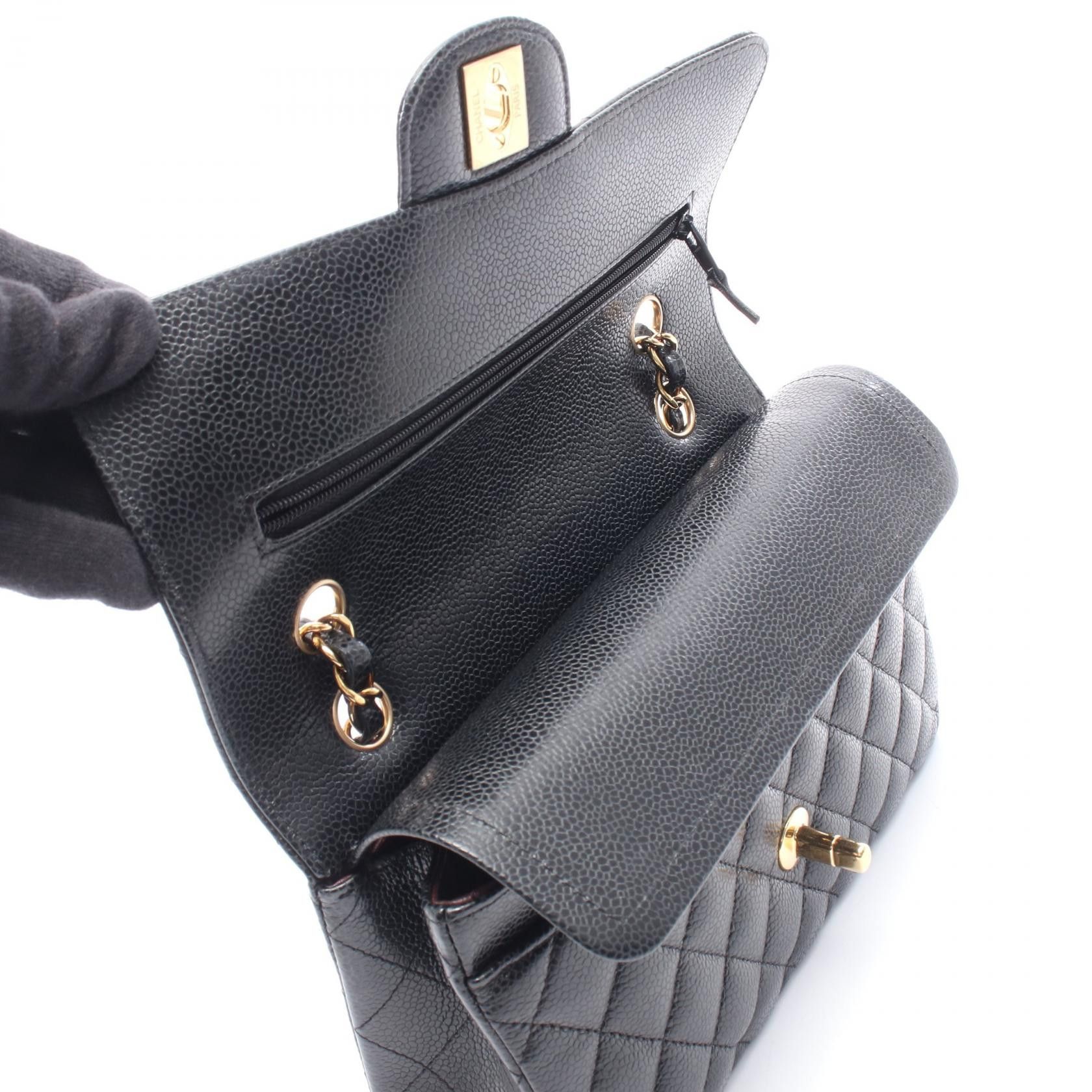 Chanel Chanel CHANEL Matelasse Caviar Skin Shoulder Bag Leather Shoulder Bag DUTY FREE for USA Size ONE SIZE - 7 Thumbnail
