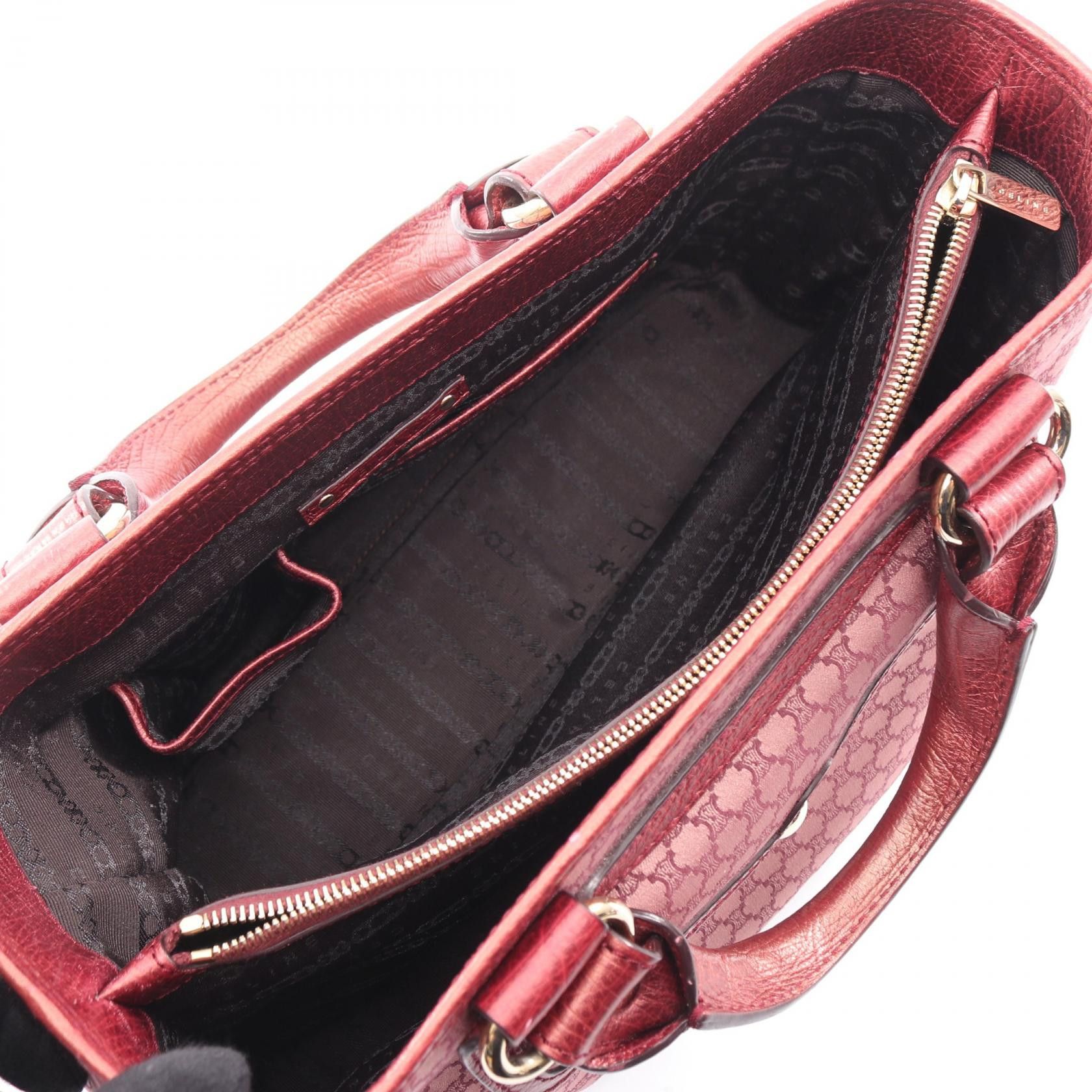 Celine Celine CELINE Boogie Macadam Canvas Leather Handbag Textile Handbag DUTY FREE for USA Size ONE SIZE - 3 Thumbnail