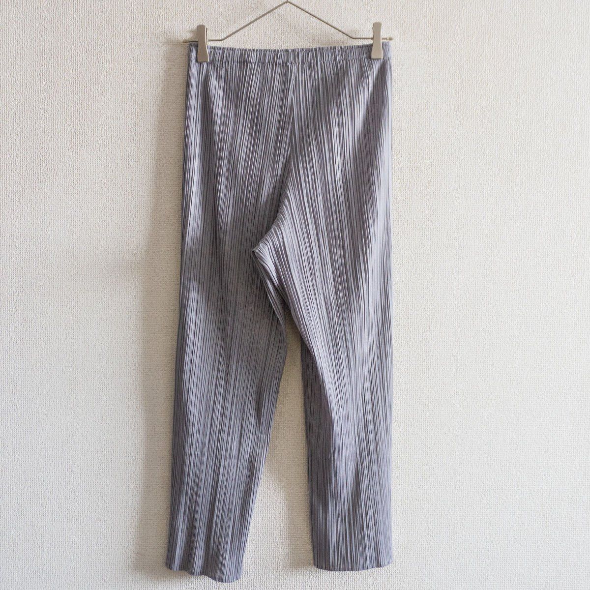 Vintage PLEATS PLEASE Pleated Pants Gray Size 5 Size US 38 / EU 54 - 2 Thumbnail