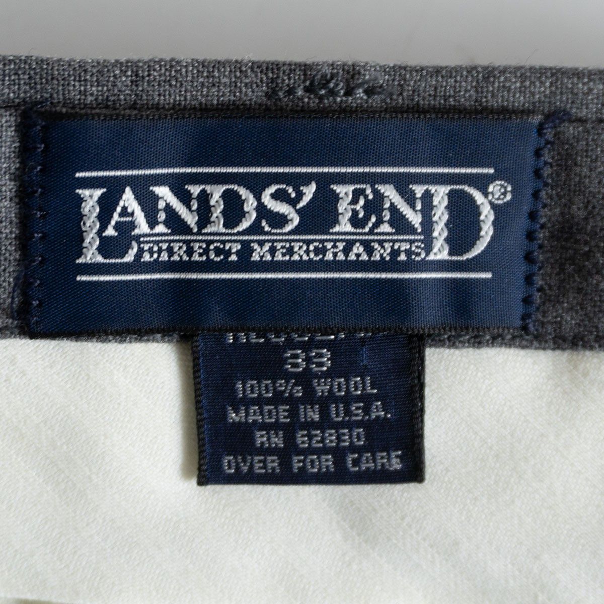 Lands' End Lands' End Double-pleated trousers Pants Gray Size 33 Size US 33 - 7 Thumbnail