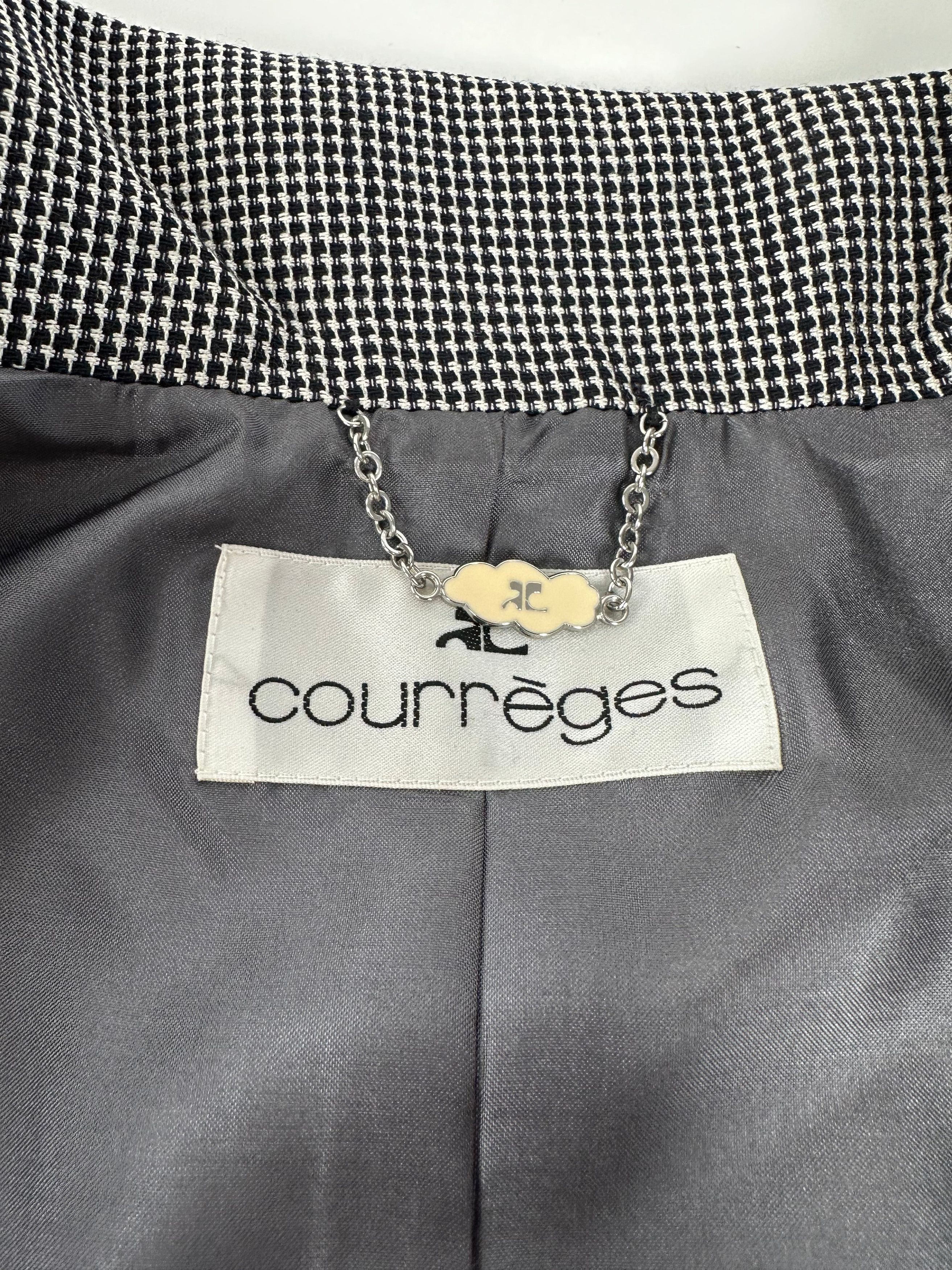 Courreges Vintage Checked Blazer Black White M Size M / US 6-8 / IT 42-44 - 8 Thumbnail