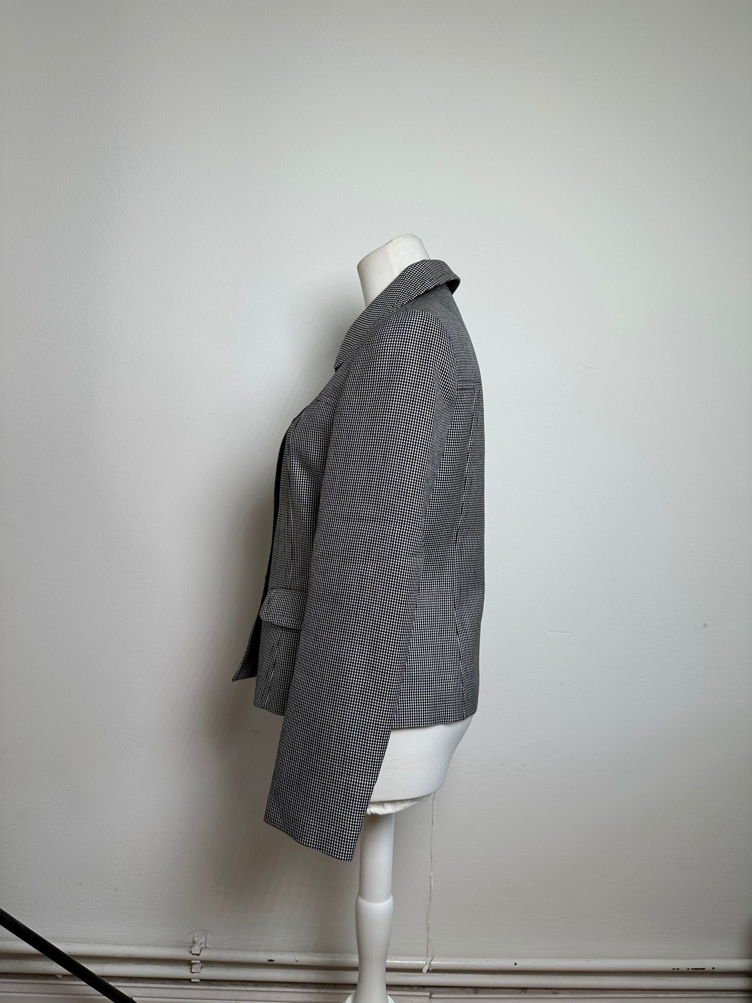 Courreges Vintage Checked Blazer Black White M Size M / US 6-8 / IT 42-44 - 14 Thumbnail