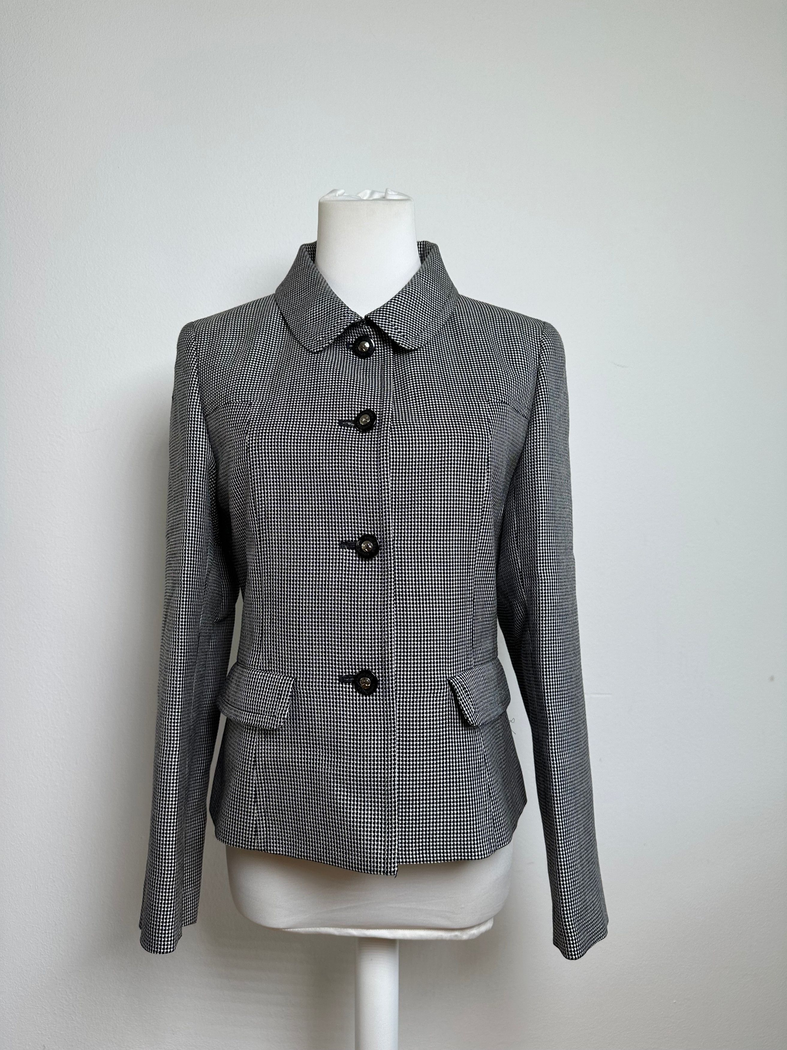 Courreges Vintage Checked Blazer Black White M Size M / US 6-8 / IT 42-44 - 13 Thumbnail