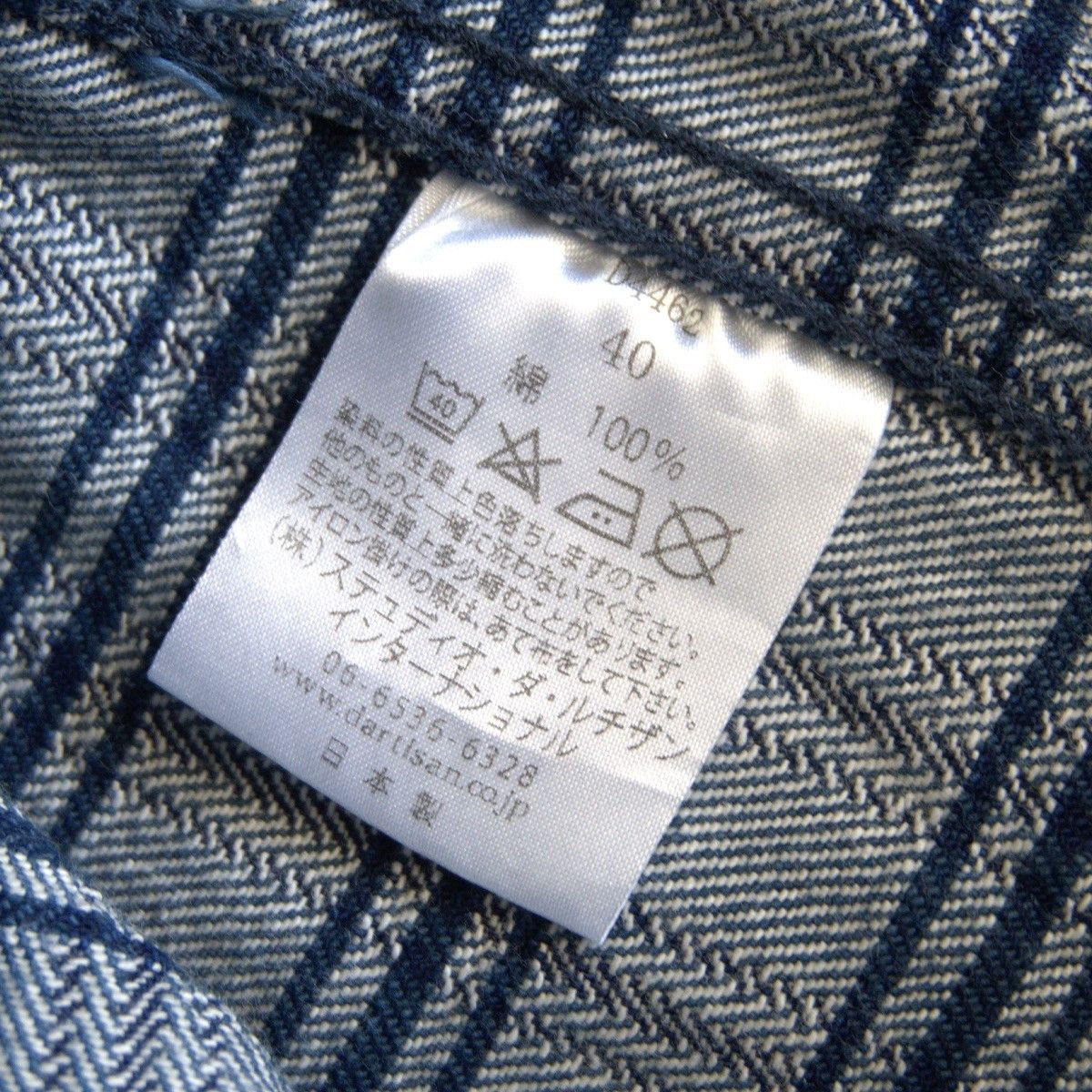 Studio D'Artisan Studio D'Artisan Hank-dyed Checked Denim Jacket Size 40 Size US XXS / EU 40 - 6 Thumbnail