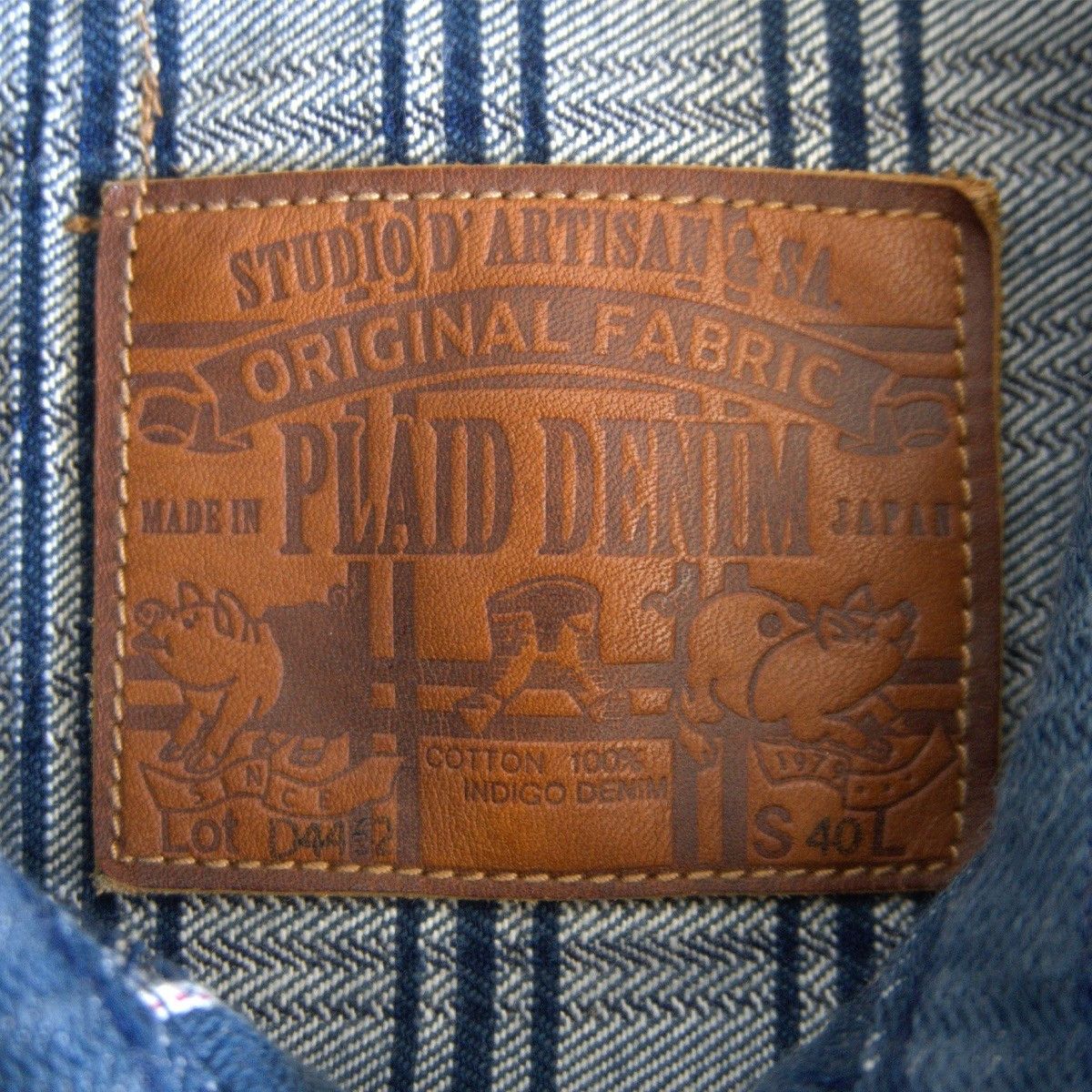 Studio D'Artisan Studio D'Artisan Hank-dyed Checked Denim Jacket Size 40 Size US XXS / EU 40 - 4 Thumbnail