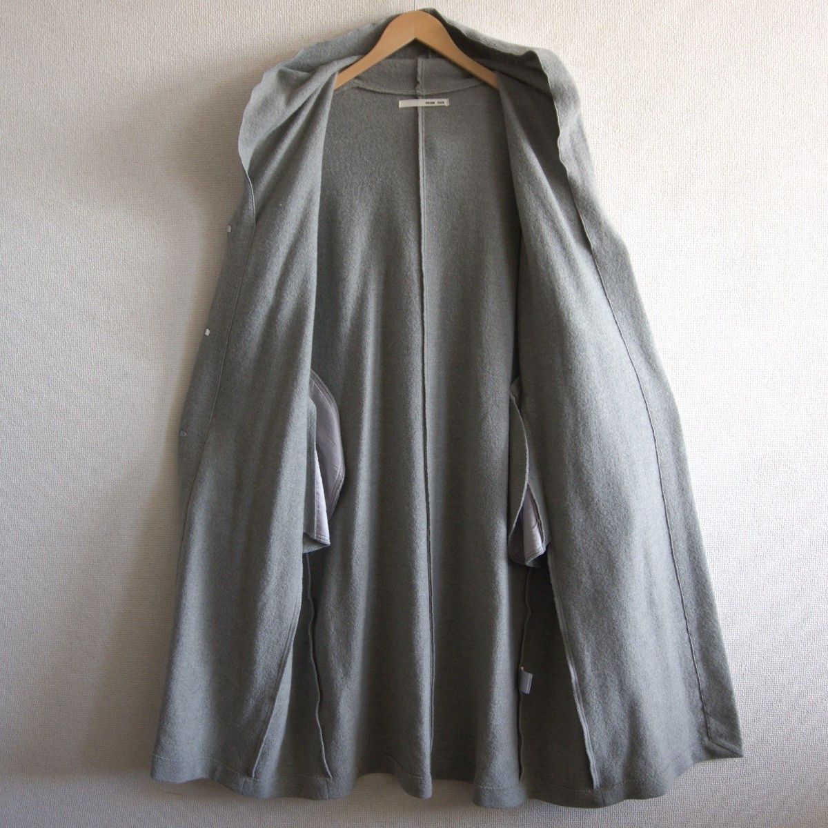 Vintage evameva Pressed wool hooded coat Gray Size 2 Size US M / EU 48-50 / 2 - 3 Thumbnail