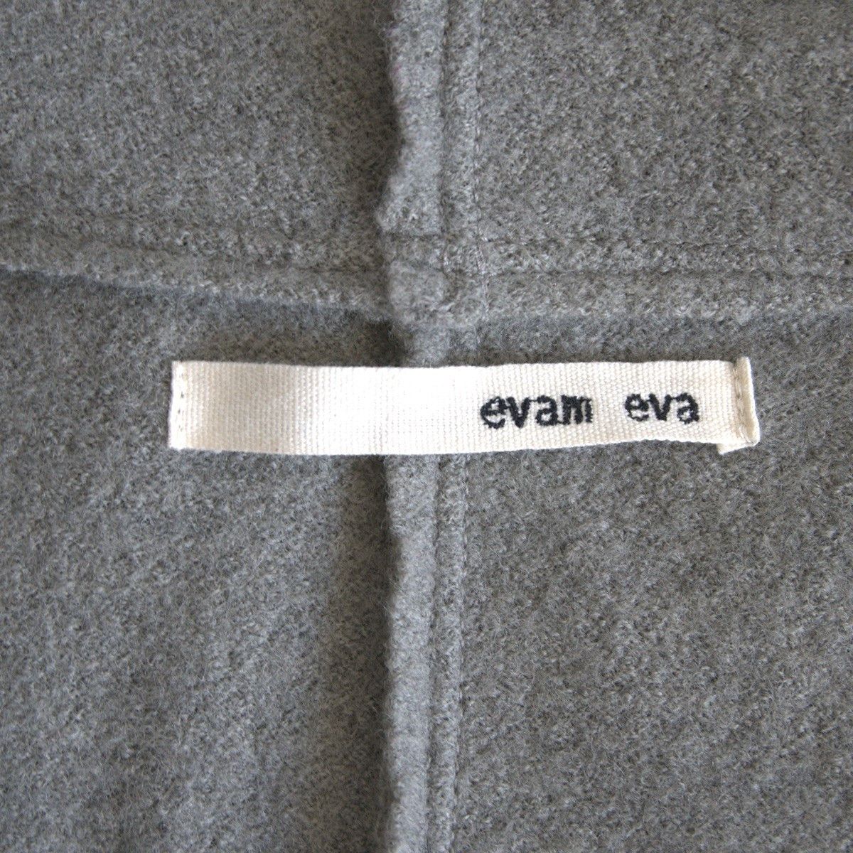 Vintage evameva Pressed wool hooded coat Gray Size 2 Size US M / EU 48-50 / 2 - 5 Thumbnail