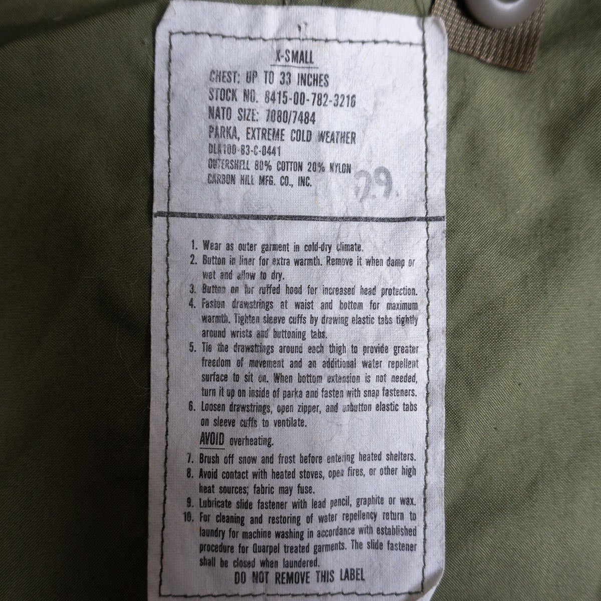 Vintage US ARMY 80S M-65 Mod Coat Size XS Size US XS / EU 42 / 0 - 6 Thumbnail