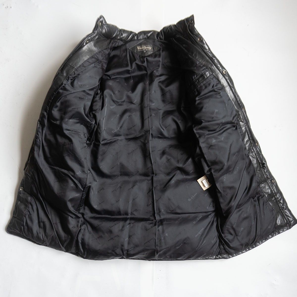 Vintage WIND ARMOR Leather Down Coat Black Size M Size US M / EU 48-50 / 2 - 4 Thumbnail