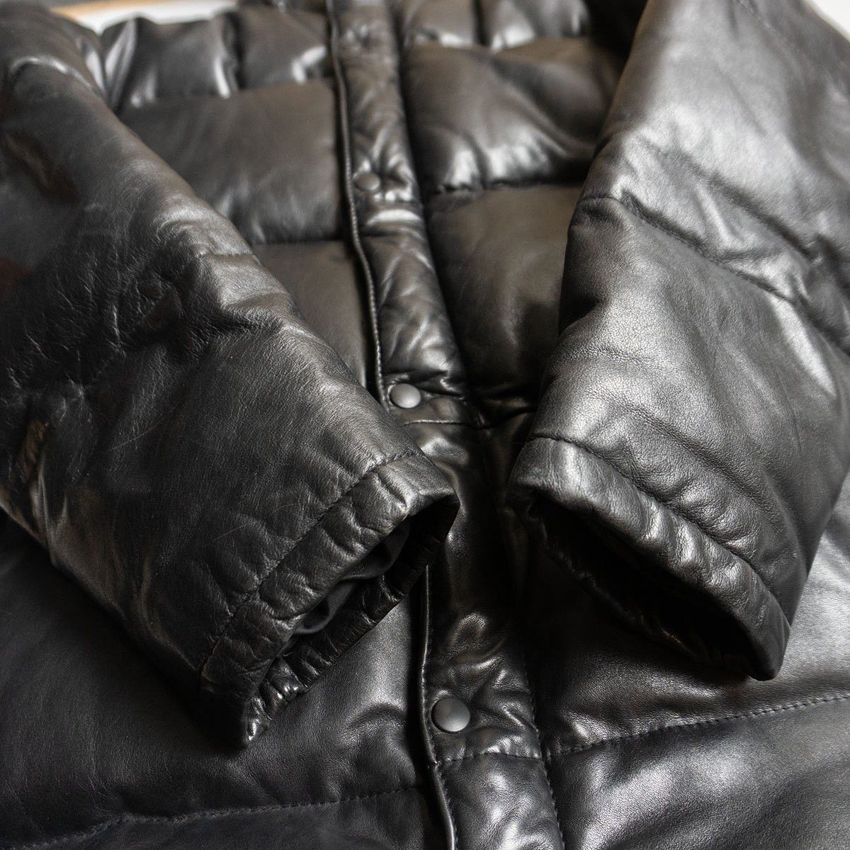 Vintage WIND ARMOR Leather Down Coat Black Size M Size US M / EU 48-50 / 2 - 8 Thumbnail