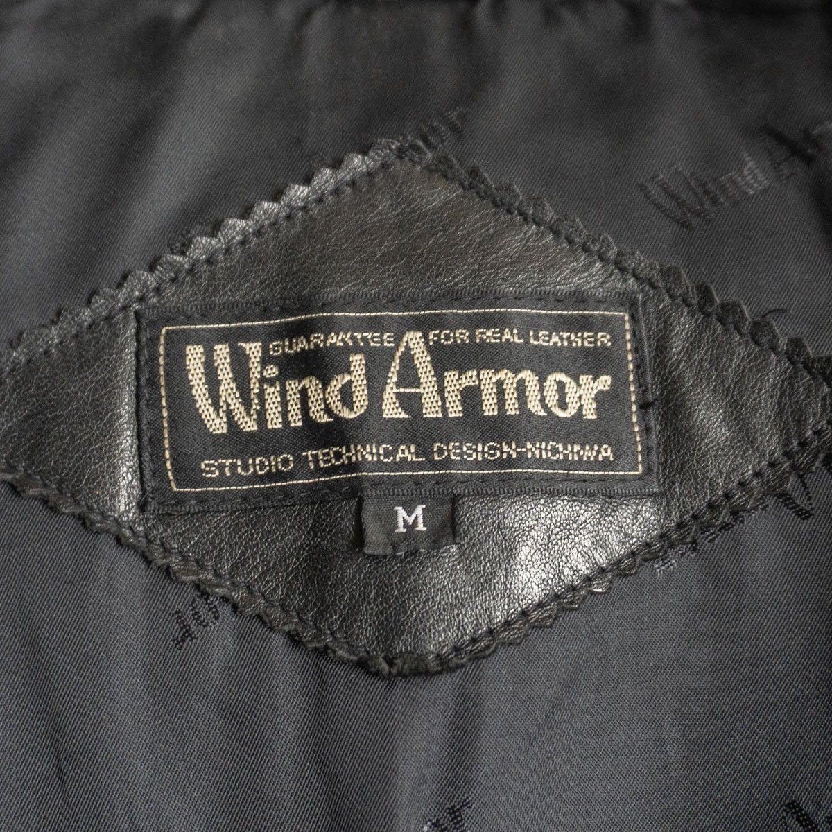Vintage WIND ARMOR Leather Down Coat Black Size M Size US M / EU 48-50 / 2 - 3 Thumbnail