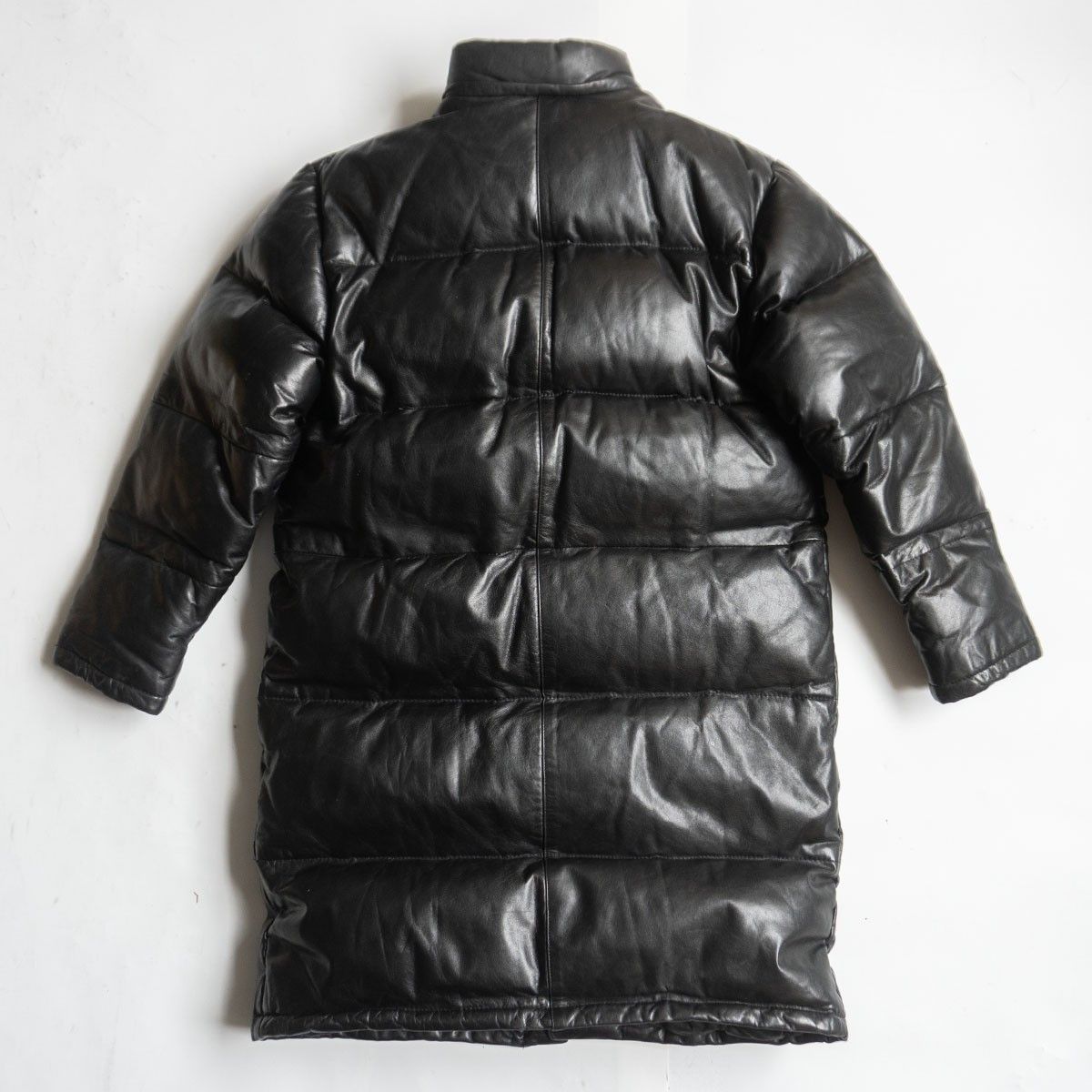 Vintage WIND ARMOR Leather Down Coat Black Size M Size US M / EU 48-50 / 2 - 2 Thumbnail