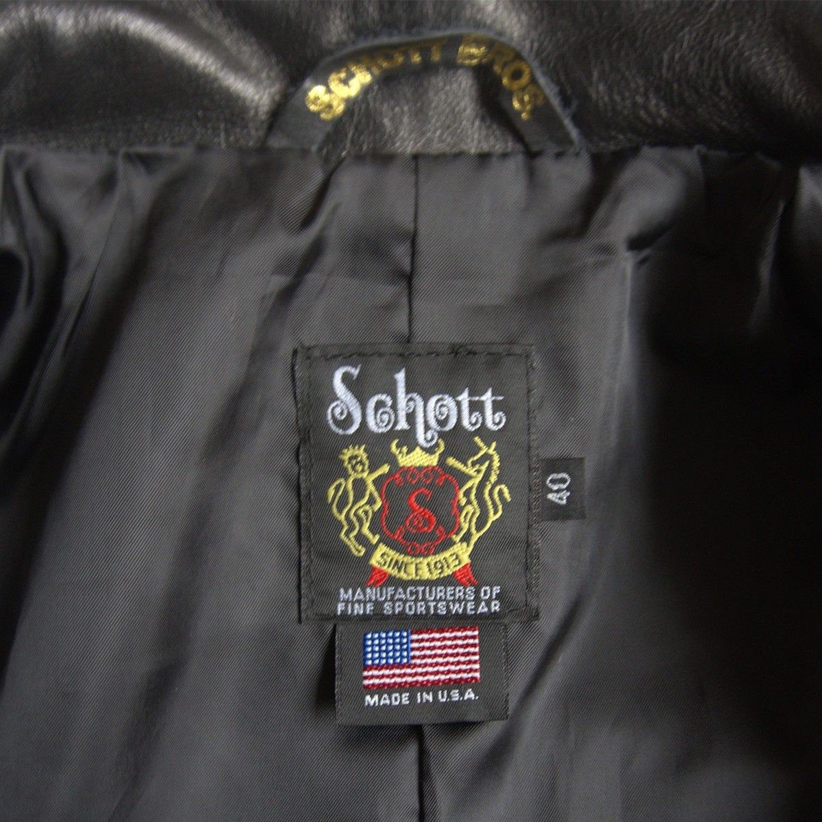 Schott Schott Leather Pea Coat Black Size 40 Size US XXS / EU 40 - 5 Thumbnail