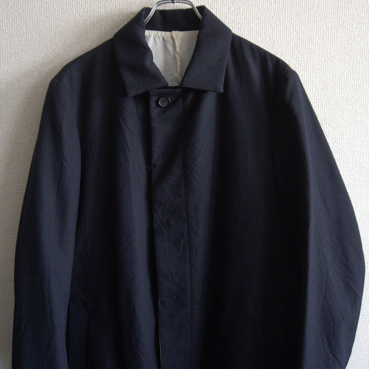Bergfabel Bergfabel Wool Linen Balmacaan Coat Black Size 48 Size US M / EU 48-50 / 2 - 3 Thumbnail