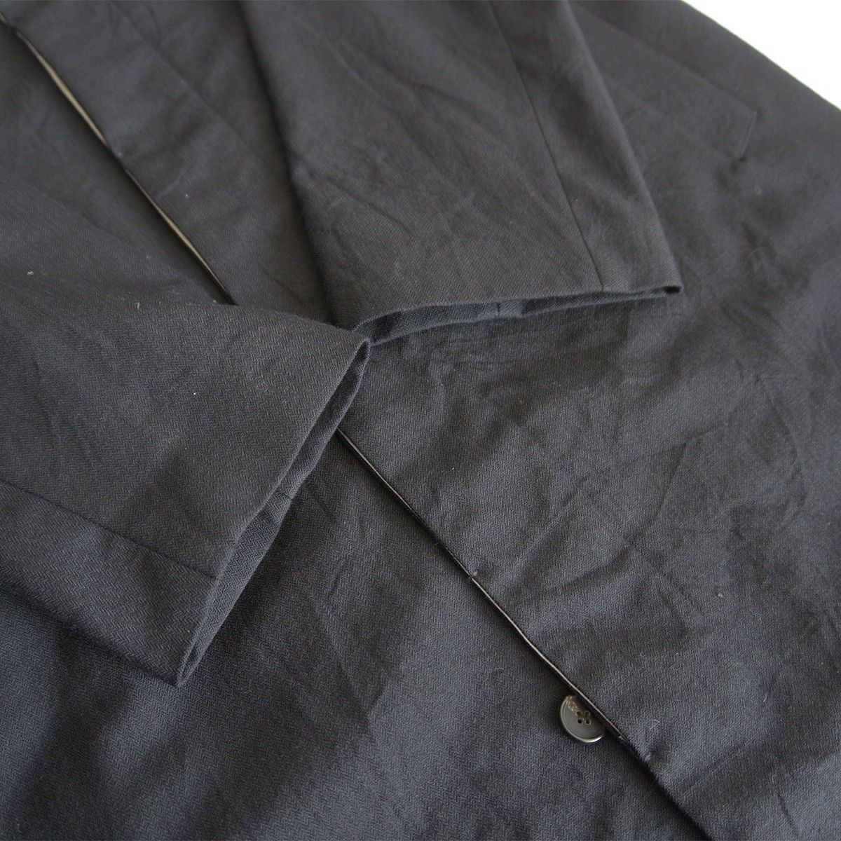 Bergfabel Bergfabel Wool Linen Balmacaan Coat Black Size 48 Size US M / EU 48-50 / 2 - 4 Thumbnail