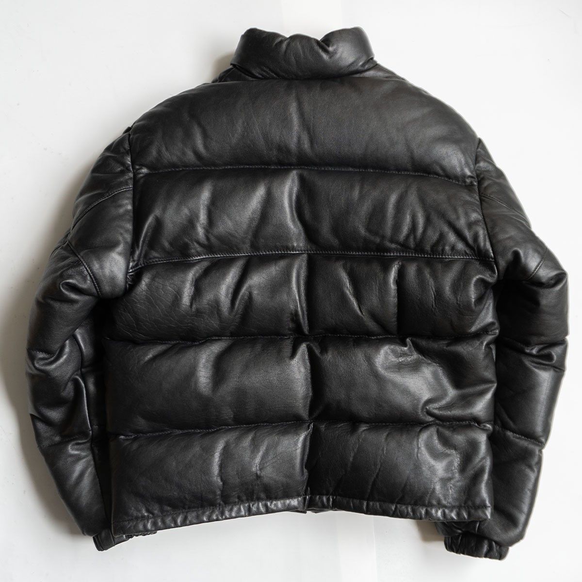 Schott Schott Leather Down Jacket Black Size 40 Size US XXS / EU 40 - 2 Thumbnail