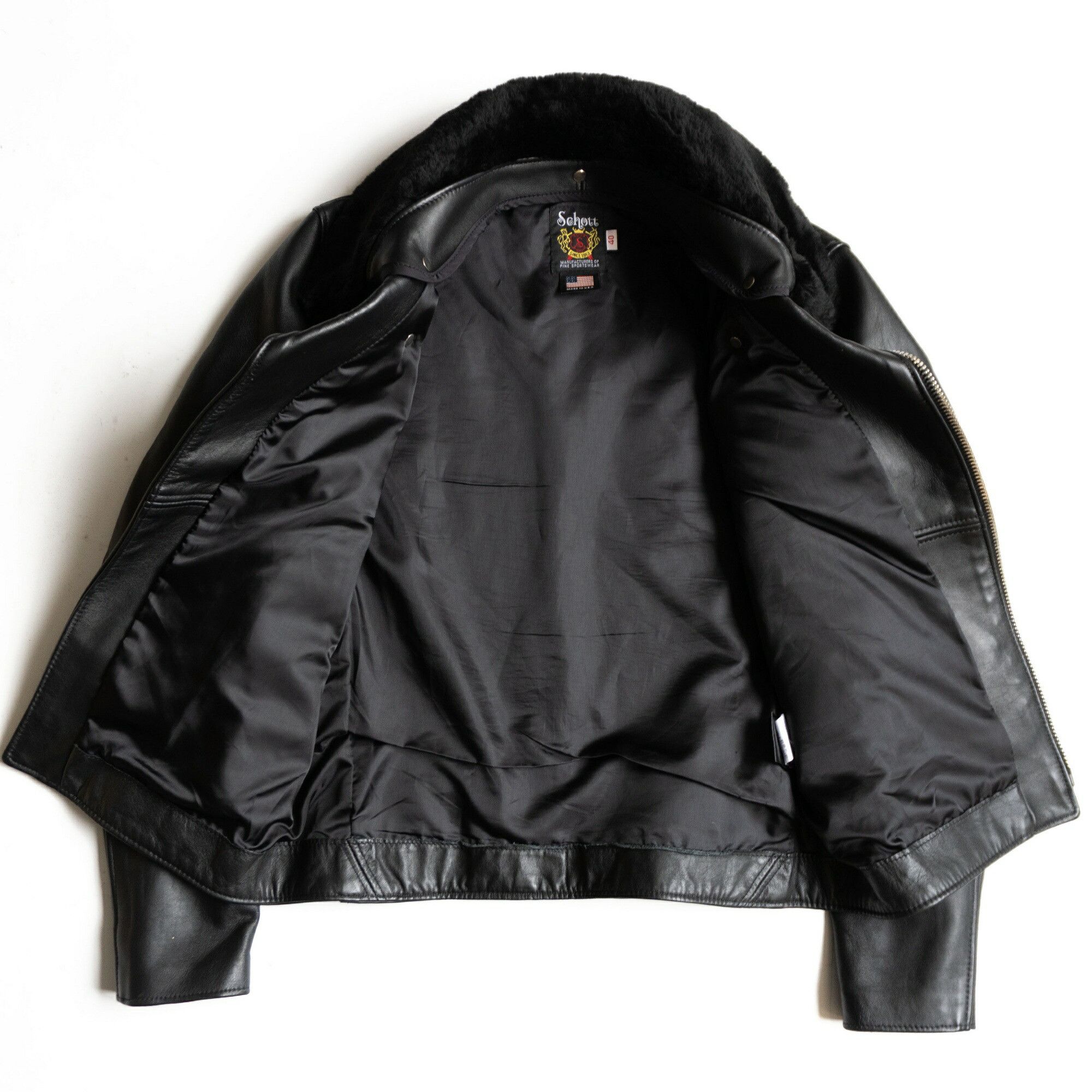 Schott Schott Lamb Double Rider Jacket Size 40 Size US XXS / EU 40 - 3 Thumbnail