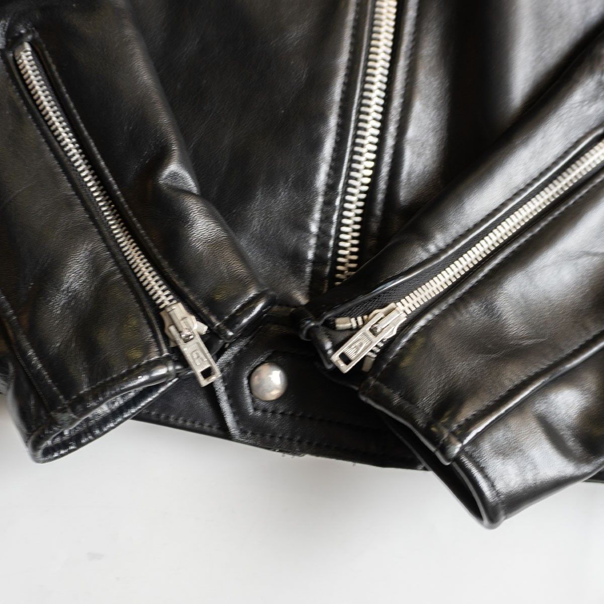 Vintage 666 triple six Single Moto Jacket Size 38 Size US M / EU 48-50 / 2 - 4 Thumbnail