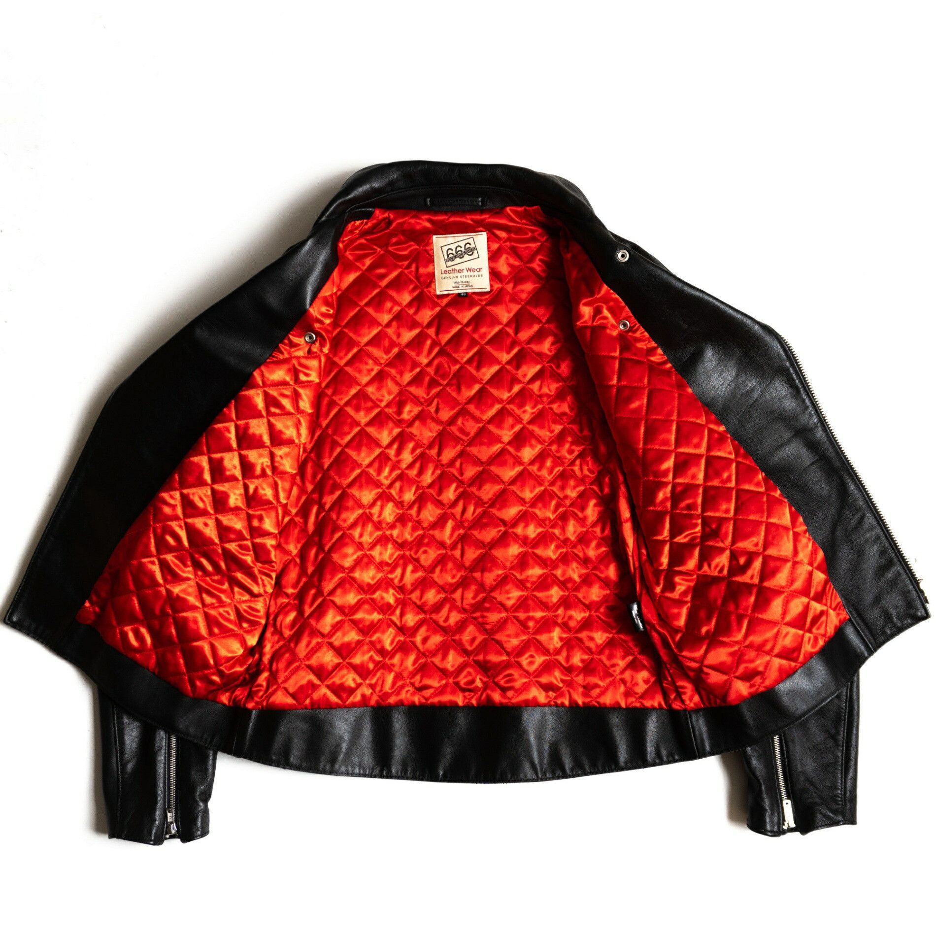 Vintage 666 triple six 46 UK Steerhide Double Riders Jacket Size 46 Size US S / EU 44-46 / 1 - 3 Thumbnail