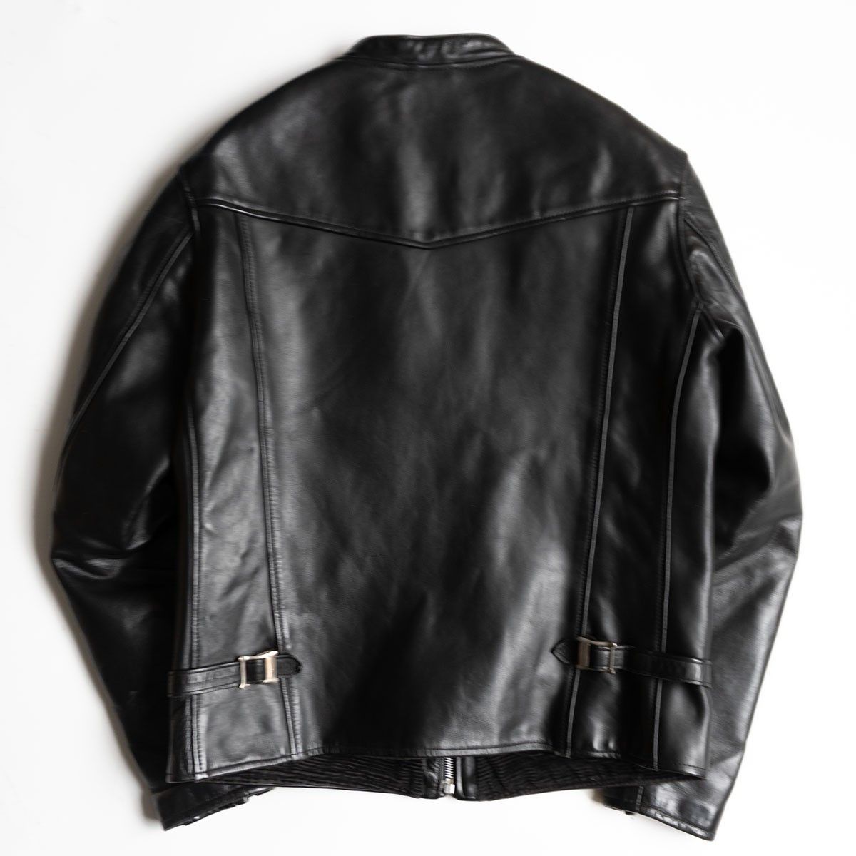 Vintage 666 triple six Steerhide Mandarin Single Rider Jacket Size 40 Size US XXS / EU 40 - 2 Thumbnail