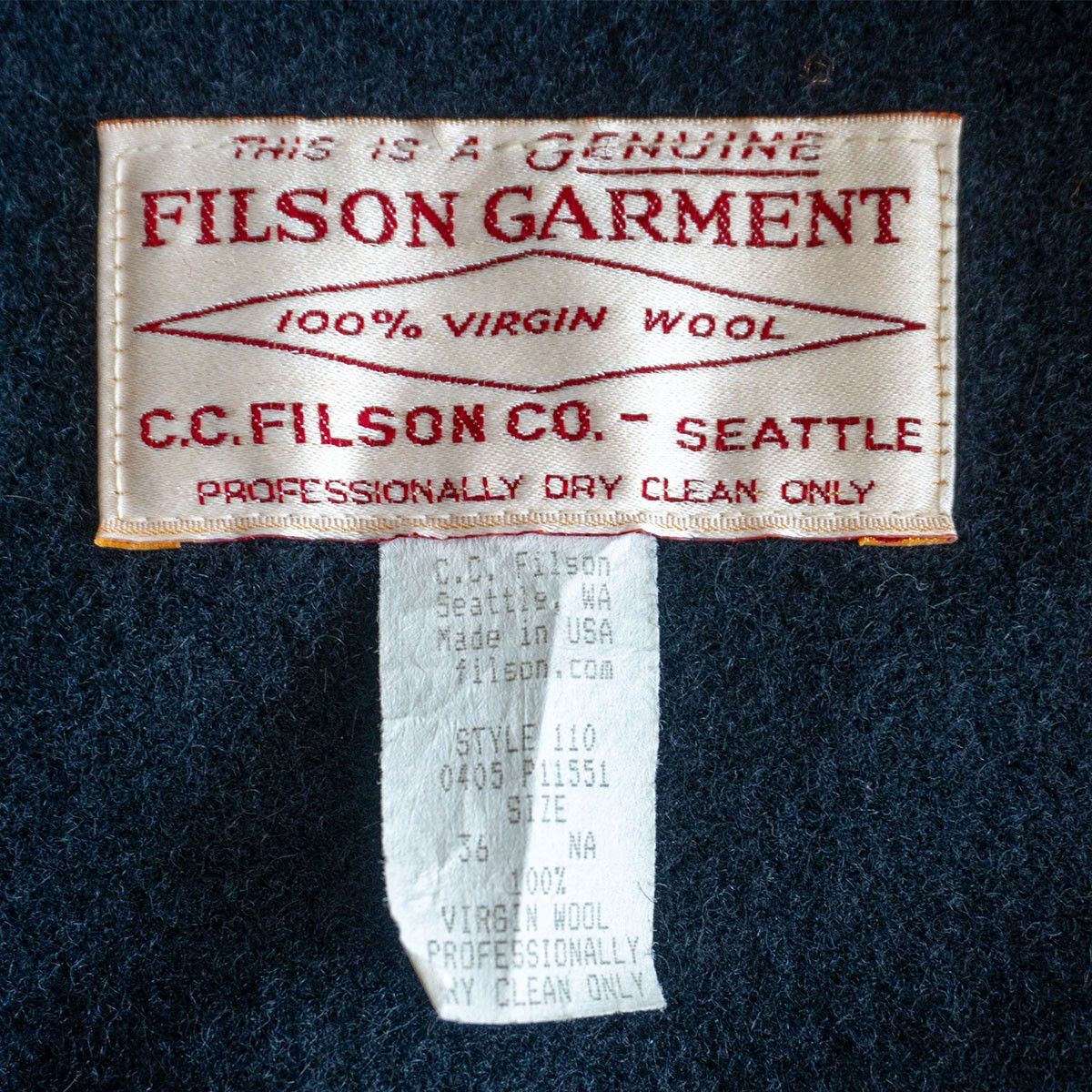 Filson Filson Mackinaw Cruiser Jacket Black Size 36 Size US M / EU 48-50 / 2 - 6 Thumbnail