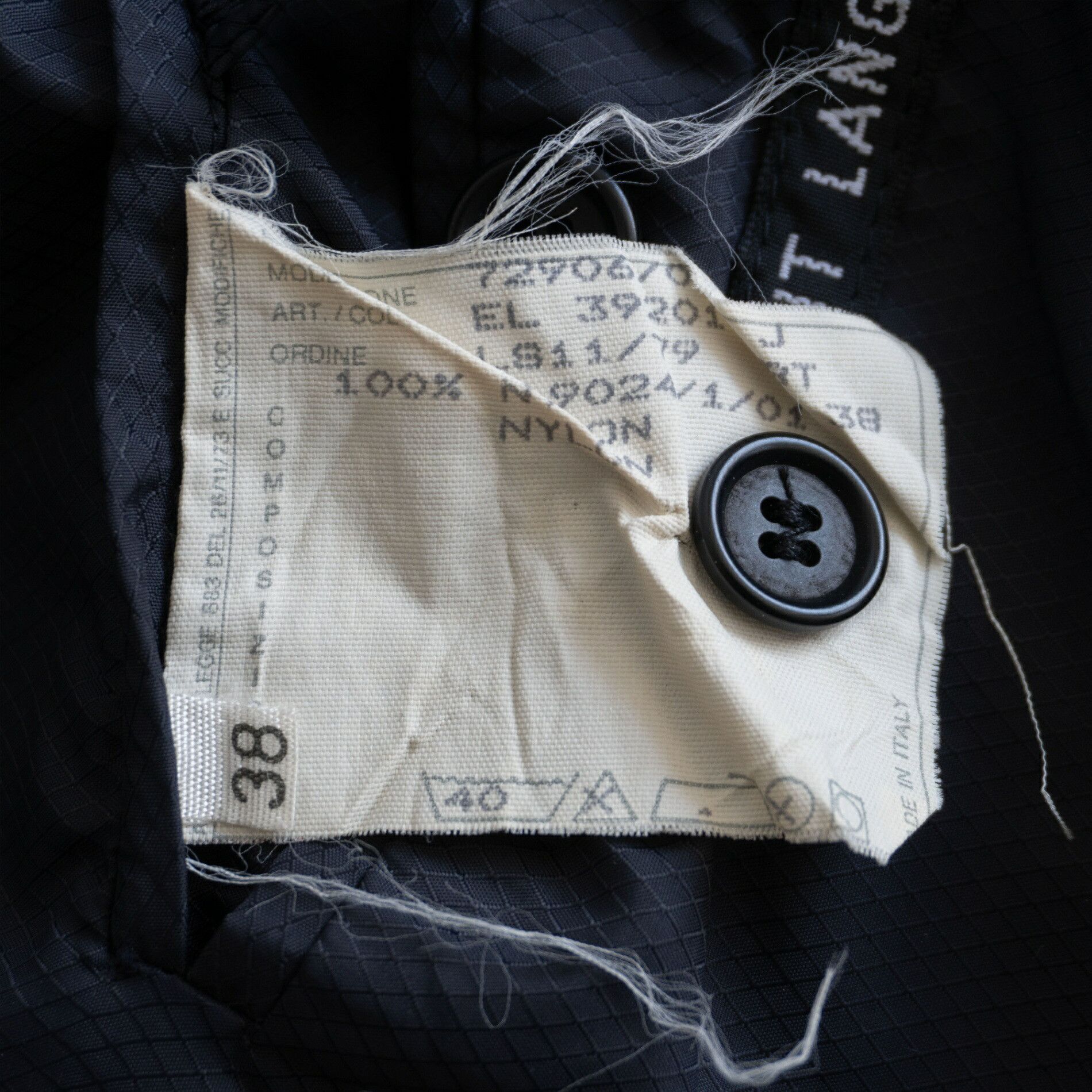 Helmut Lang Helmut Lang Signature Parachute Nylon Jacket Black Size 38 Size US L / EU 52-54 / 3 - 7 Thumbnail
