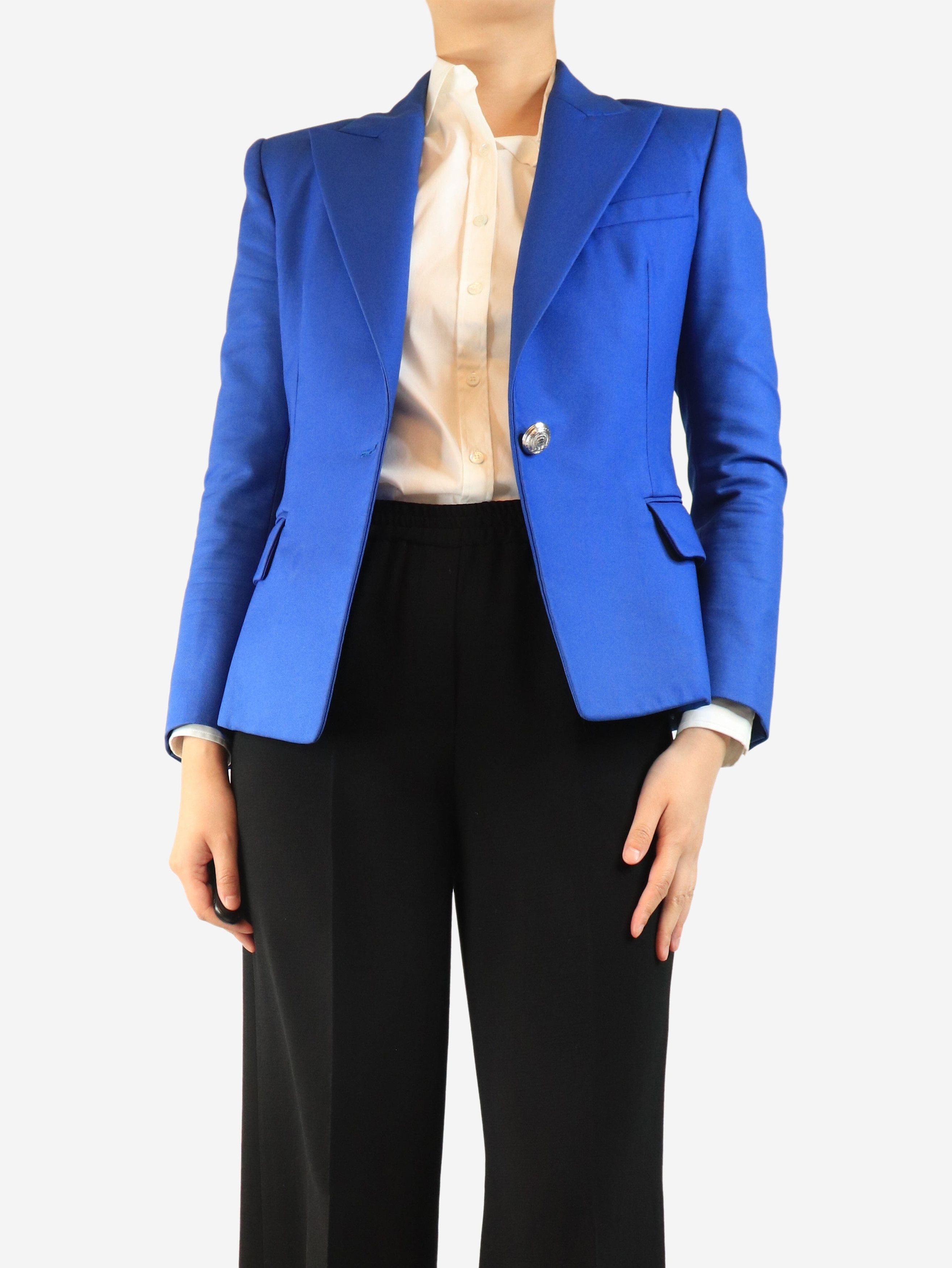 Balmain Blue single-breasted blazer - UK 12 Size M / US 6-8 / IT 42-44 - 5 Thumbnail