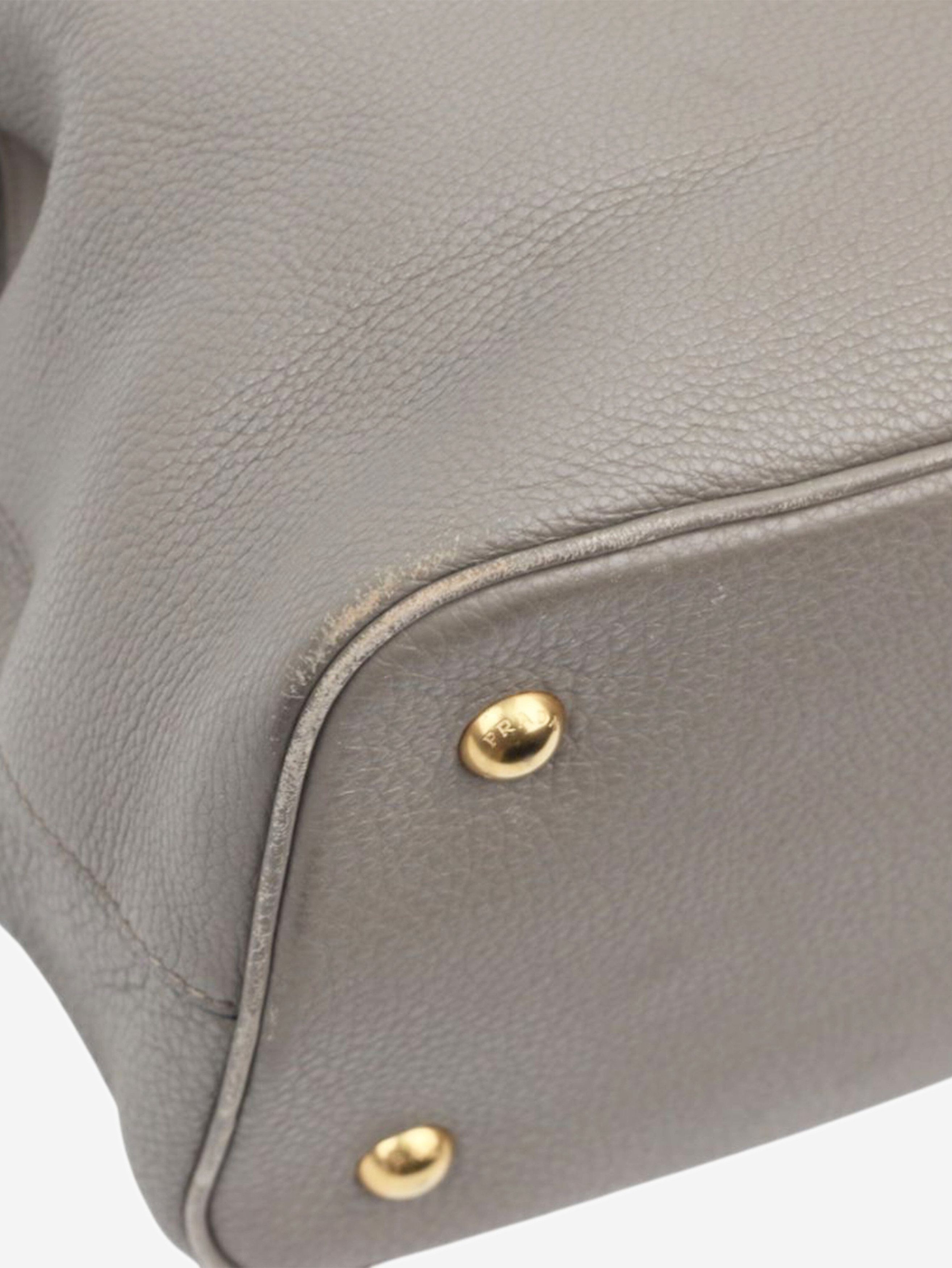 Prada Grey leather Vitello bag Size ONE SIZE - 14 Thumbnail