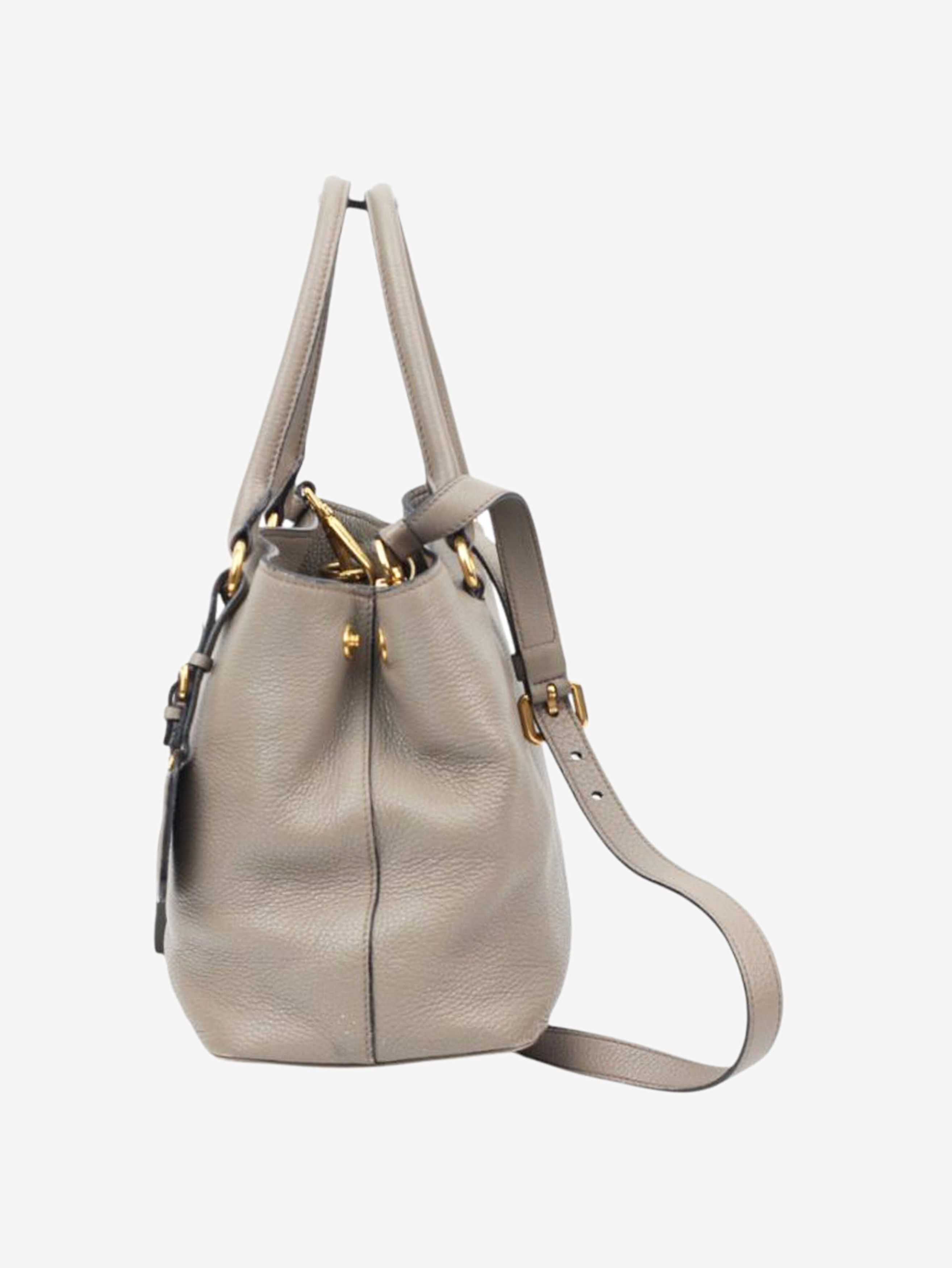Prada Grey leather Vitello bag Size ONE SIZE - 17 Thumbnail