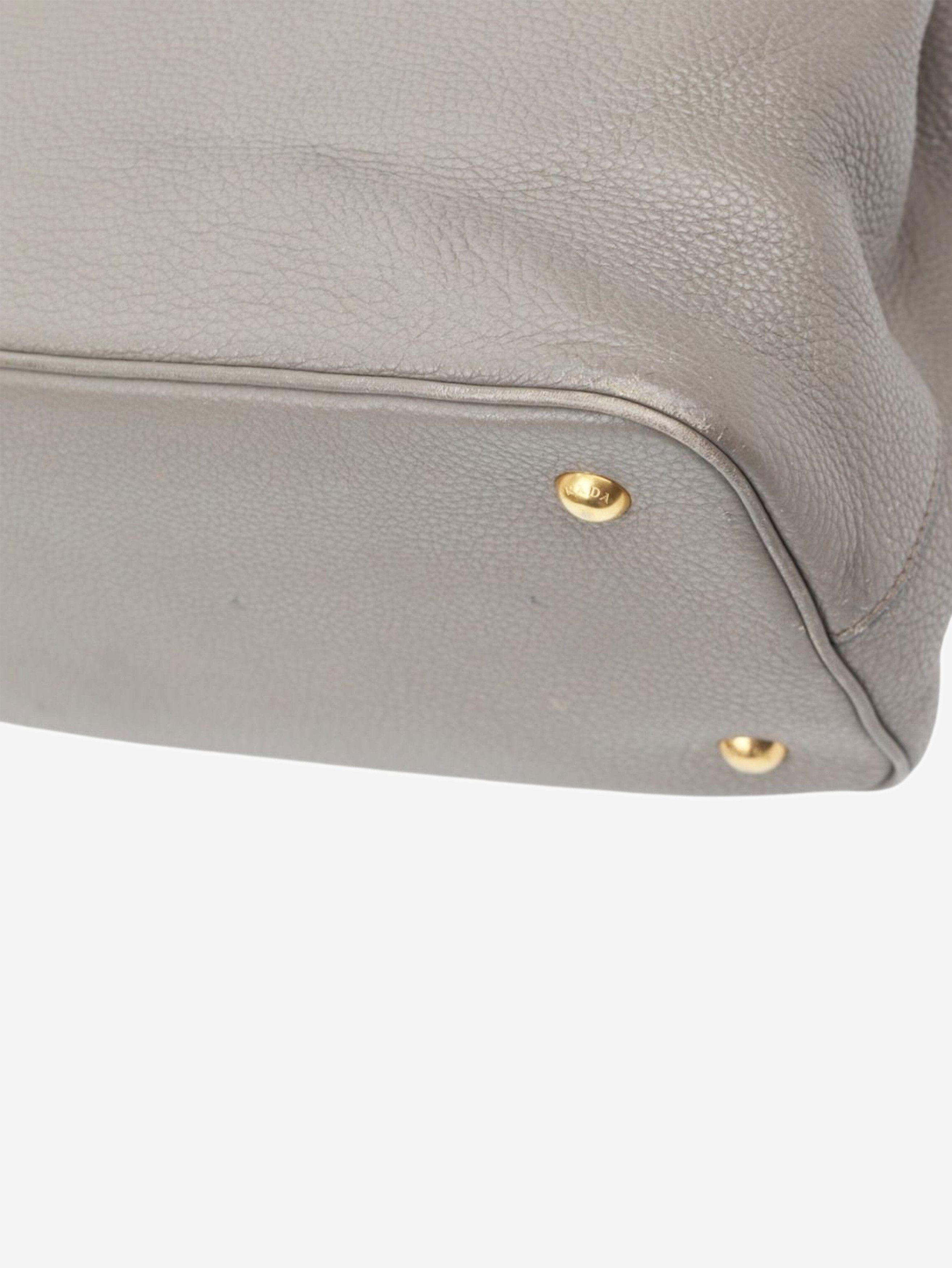 Prada Grey leather Vitello bag Size ONE SIZE - 15 Thumbnail