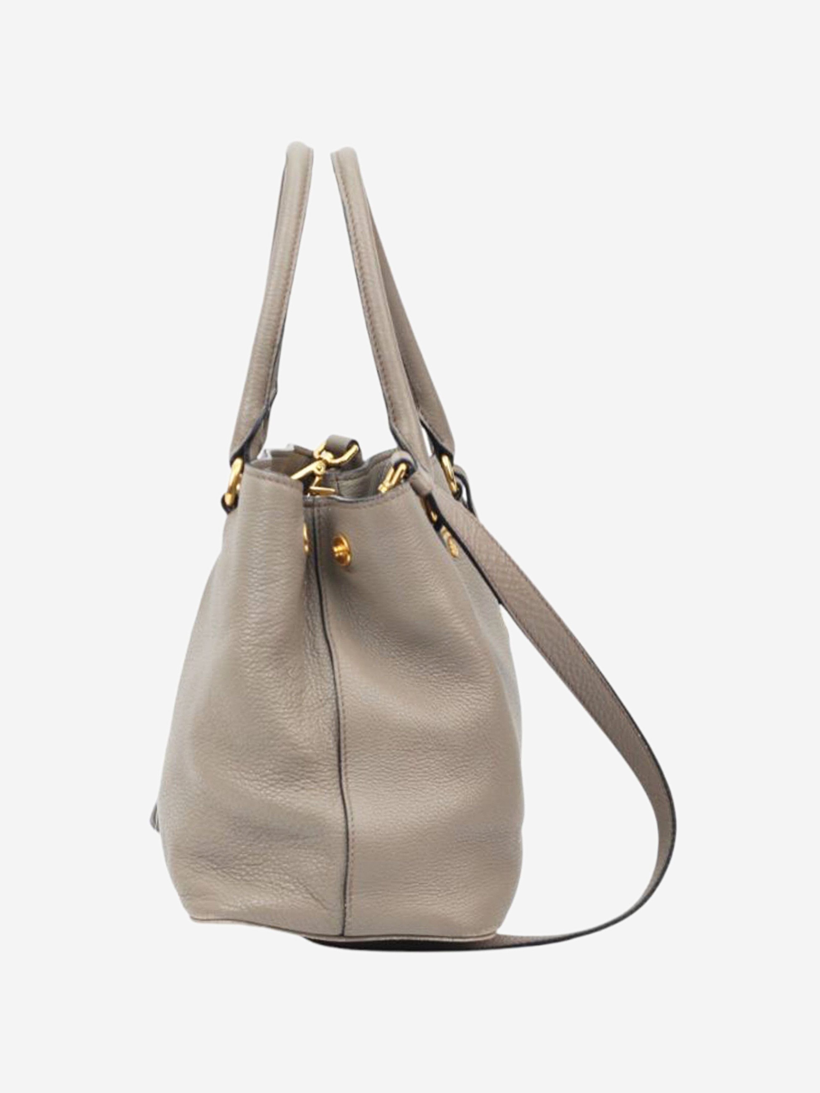 Prada Grey leather Vitello bag Size ONE SIZE - 18 Thumbnail