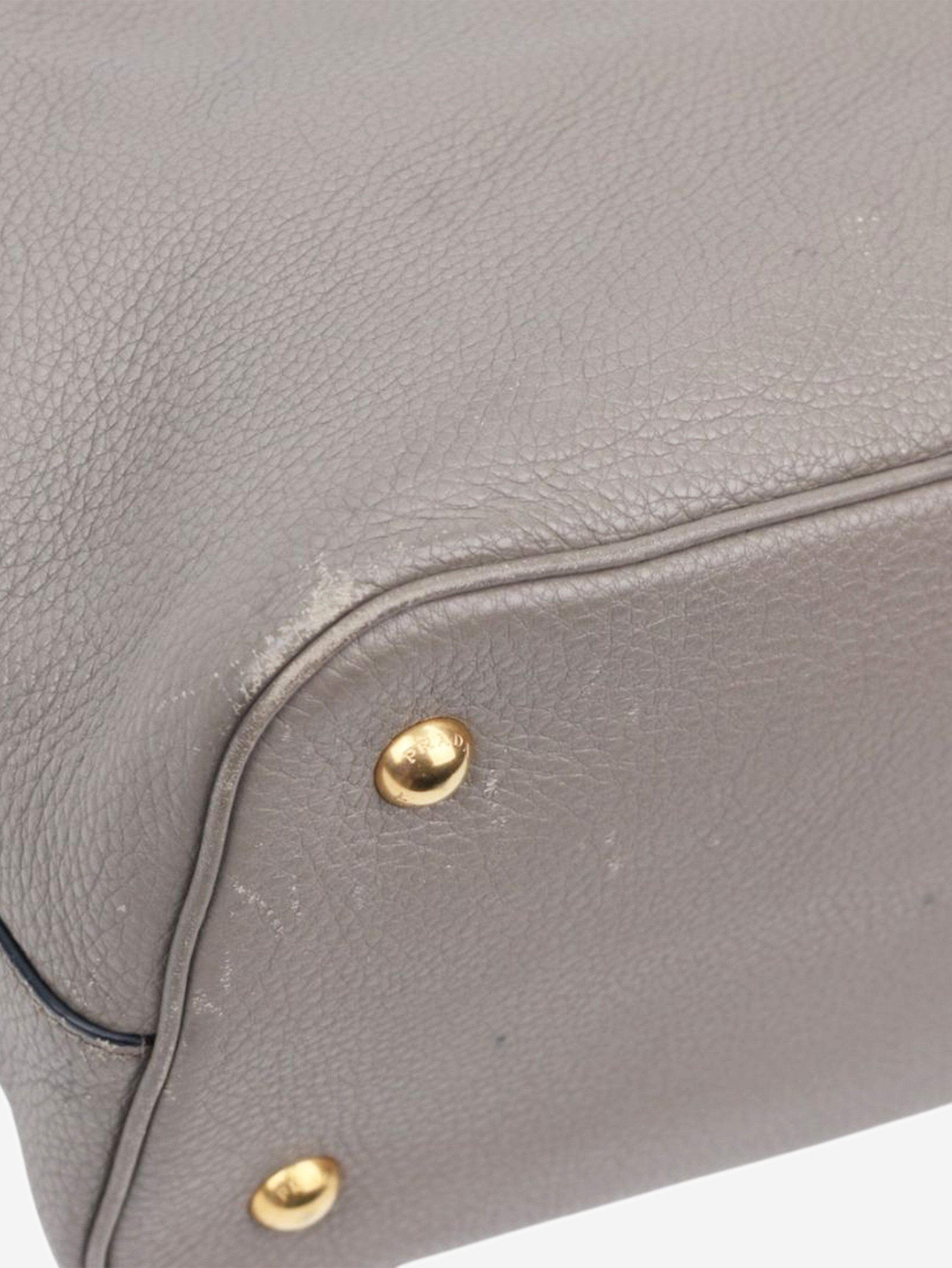 Prada Grey leather Vitello bag Size ONE SIZE - 13 Thumbnail
